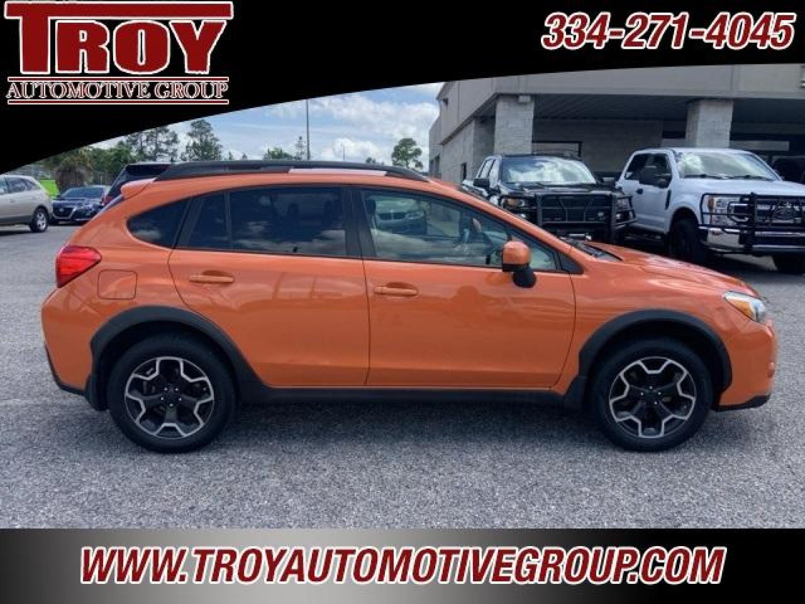 2014 Tangerine Orange Pearl /Black Subaru XV Crosstrek 2.0i Limited (JF2GPAGC5E8) with an 2.0L 16V DOHC engine, CVT transmission, located at 6812 Atlanta Hwy, Montgomery, AL, 36117, (334) 271-4045, 32.382118, -86.178673 - Recent Arrival!<br><br>Tangerine Orange Pearl 2014 Subaru XV Crosstrek 2.0i Limited AWD 2.0L 16V DOHC Lineartronic CVT<br><br>Financing Available---Top Value for Trades.<br><br>25/33 City/Highway MPG<br><br><br>Awards:<br> * 2014 IIHS Top Safety Pick<br><br>Reviews:<br> * If youre looking for a ye - Photo #0