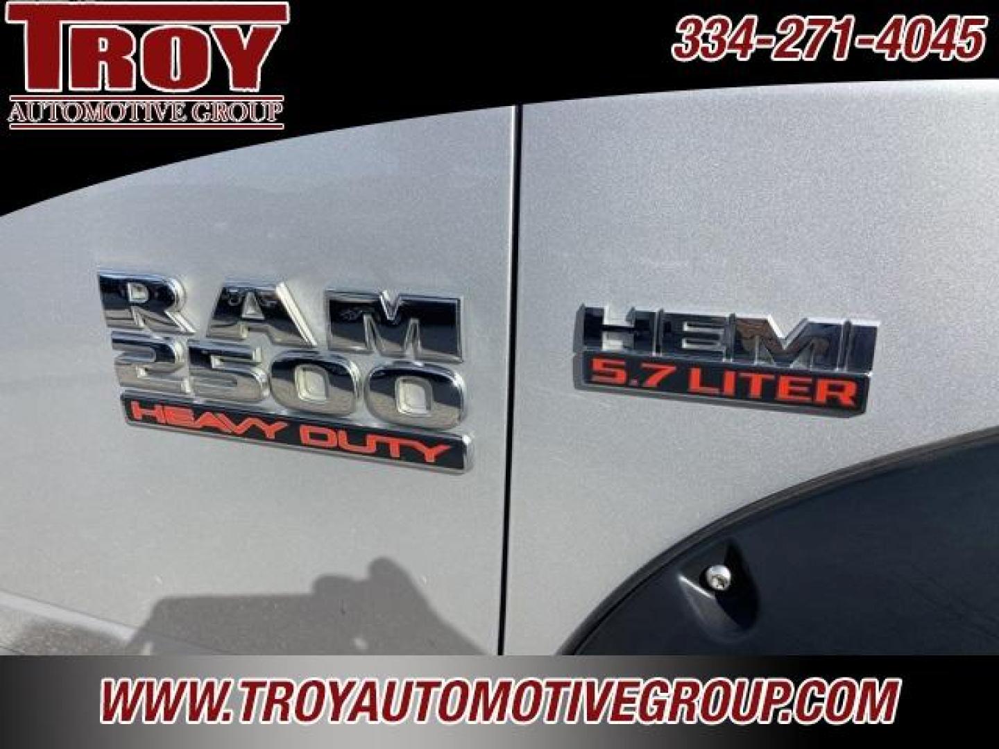 2016 Bright Silver Metallic Clearcoat /Diesel Gray/Black Ram 2500 Tradesman (3C6TR5CT7GG) with an HEMI 5.7L V8 VVT engine, Automatic transmission, located at 6812 Atlanta Hwy, Montgomery, AL, 36117, (334) 271-4045, 32.382118, -86.178673 - Photo#17