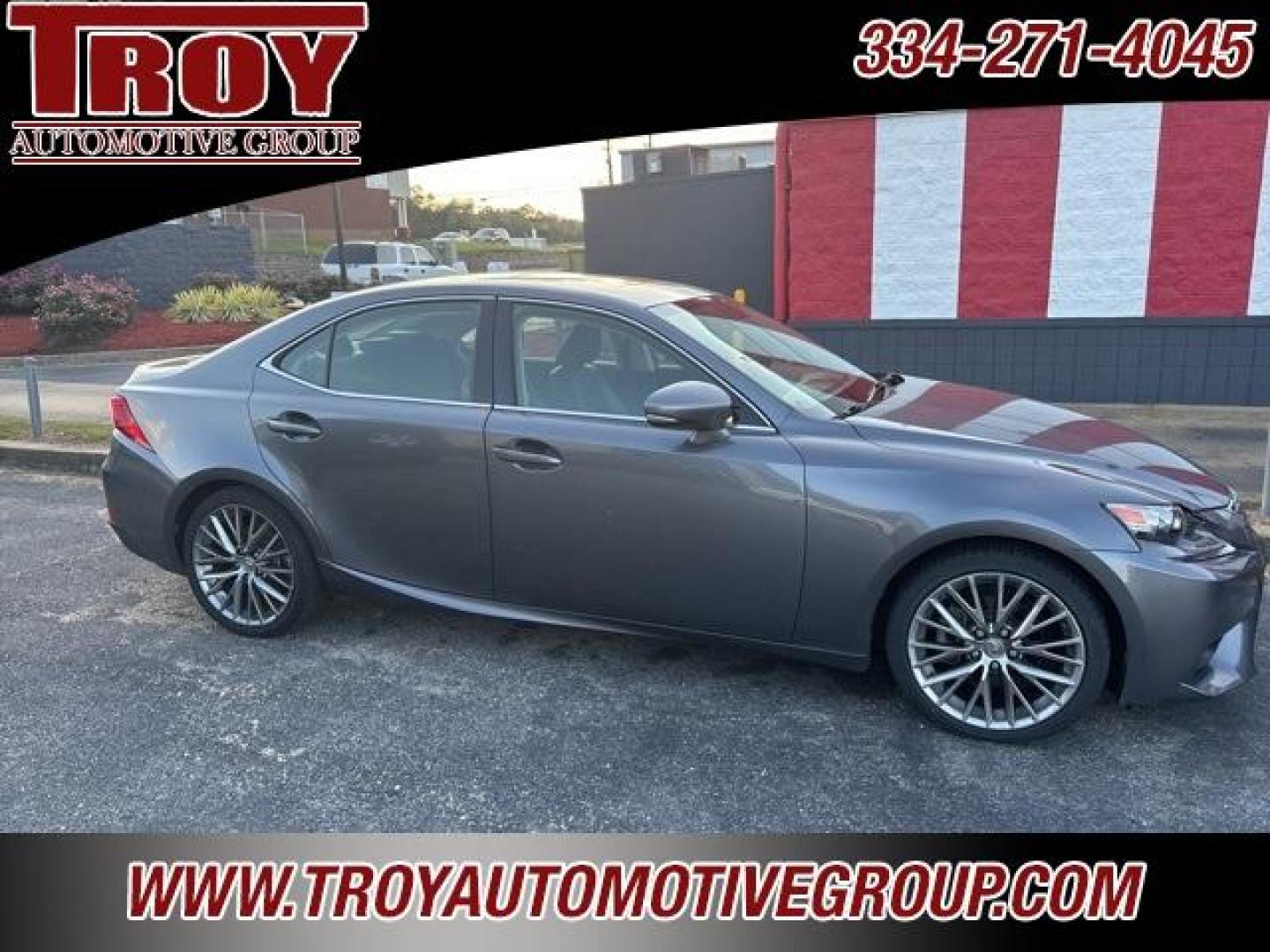 2014 Nebula Gray Pearl /Black Lexus IS 250 (JTHCF1D22E5) with an 2.5L V6 DOHC 24V VVT-i engine, Automatic transmission, located at 6812 Atlanta Hwy, Montgomery, AL, 36117, (334) 271-4045, 32.382118, -86.178673 - Photo#1