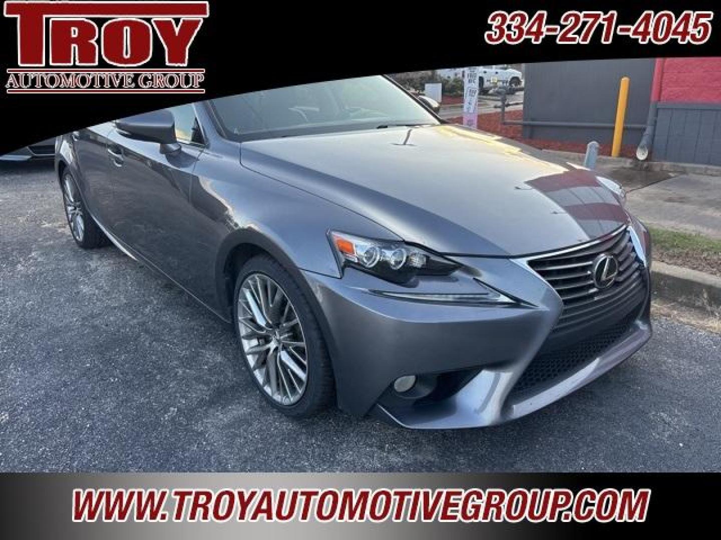 2014 Nebula Gray Pearl /Black Lexus IS 250 (JTHCF1D22E5) with an 2.5L V6 DOHC 24V VVT-i engine, Automatic transmission, located at 6812 Atlanta Hwy, Montgomery, AL, 36117, (334) 271-4045, 32.382118, -86.178673 - Photo#3