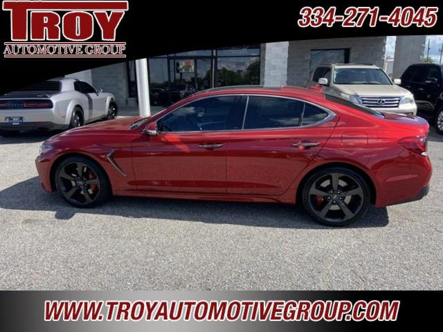 2019 Havana Red /Black Genesis G70 3.3T Dynamic (KMTG34LE3KU) with an V6 engine, Automatic transmission, located at 6812 Atlanta Hwy, Montgomery, AL, 36117, (334) 271-4045, 32.382118, -86.178673 - Red 2019 Genesis G70 3.3T Dynamic RWD V6 8-Speed Automatic<br><br>Financing Available---Top Value for Trades.<br><br><br>Awards:<br> * NACTOY 2019 North American Car of the Year * 2019 KBB.com 10 Best Luxury Cars Under $35,000 * 2019 KBB.com 10 Favorite New-for-2019 Cars - Photo#14