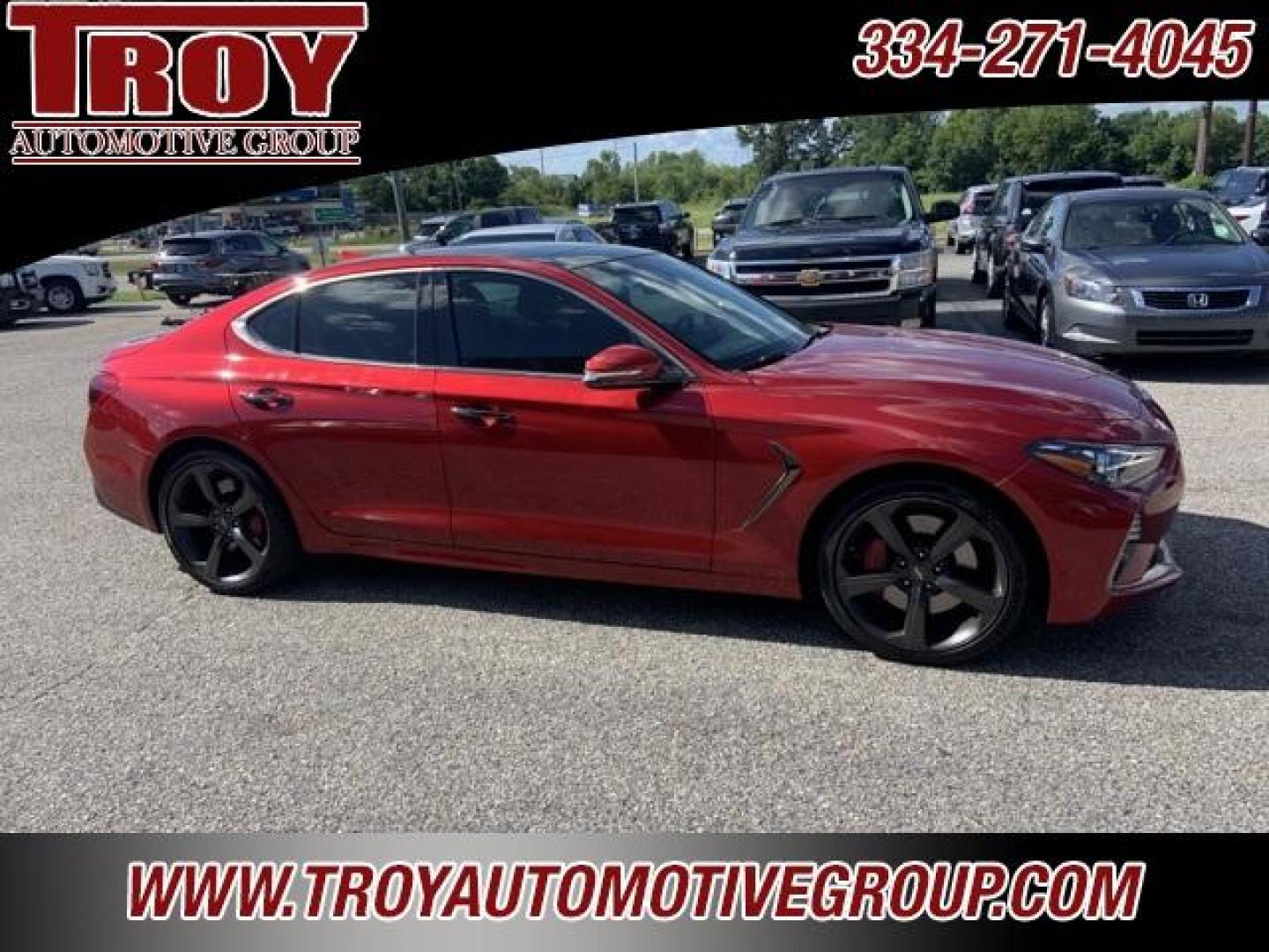 2019 Havana Red /Black Genesis G70 3.3T Dynamic (KMTG34LE3KU) with an V6 engine, Automatic transmission, located at 6812 Atlanta Hwy, Montgomery, AL, 36117, (334) 271-4045, 32.382118, -86.178673 - Red 2019 Genesis G70 3.3T Dynamic RWD V6 8-Speed Automatic<br><br>Financing Available---Top Value for Trades.<br><br><br>Awards:<br> * NACTOY 2019 North American Car of the Year * 2019 KBB.com 10 Best Luxury Cars Under $35,000 * 2019 KBB.com 10 Favorite New-for-2019 Cars - Photo#7