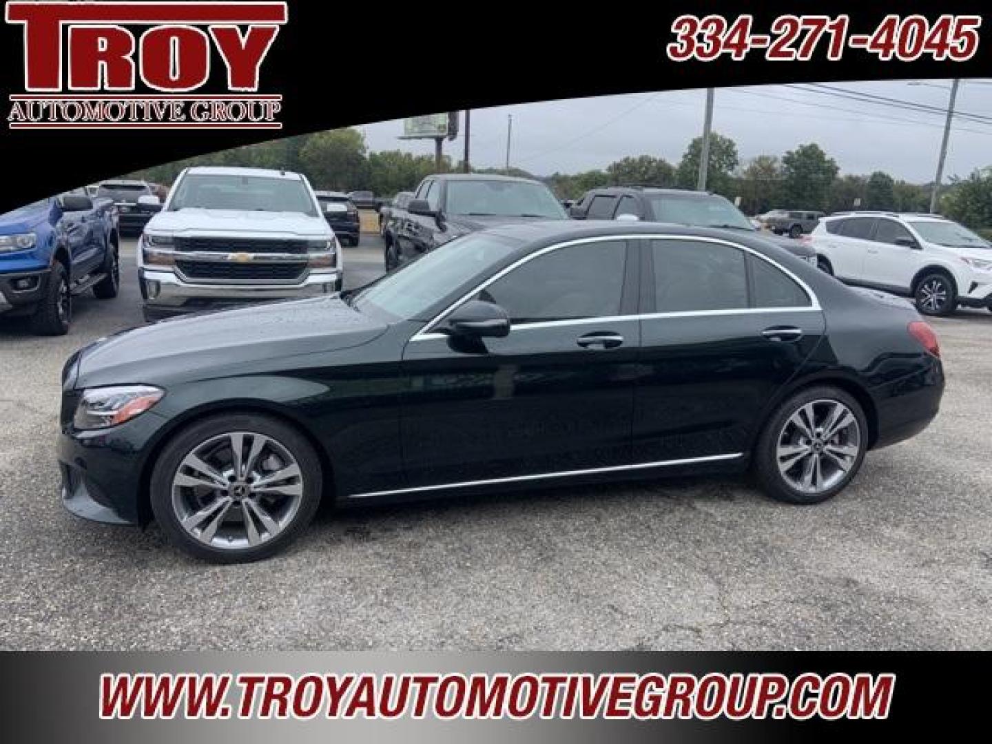 2019 Emerald Green Metallic /Silk Beige Mercedes-Benz C-Class C 300 (55SWF8DB5KU) with an 2.0L I4 Turbocharged engine, Automatic transmission, located at 6812 Atlanta Hwy, Montgomery, AL, 36117, (334) 271-4045, 32.382118, -86.178673 - Emerald Green Metallic 2019 Mercedes-Benz C-Class C 300 RWD 2.0L I4 Turbocharged 9-Speed Automatic<br><br>Financing Available---Top Value for Trades.<br><br>23/34 City/Highway MPG<br><br><br>Awards:<br> * JD Power Automotive Performance, Execution and Layout (APEAL) Study - Photo#1