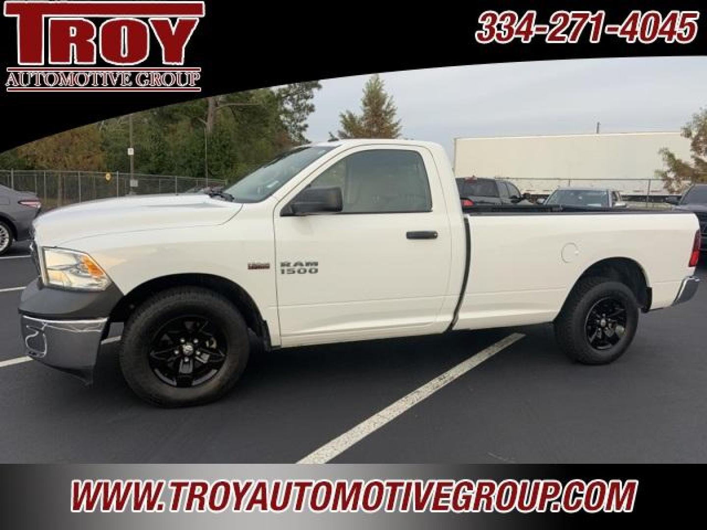 2017 Bright White Clearcoat /Diesel Gray/Black Ram 1500 Tradesman (3C6JR6DT8HG) with an HEMI 5.7L V8 Multi Displacement VVT engine, Automatic transmission, located at 6812 Atlanta Hwy, Montgomery, AL, 36117, (334) 271-4045, 32.382118, -86.178673 - Bright White Clearcoat 2017 Ram 1500 Tradesman RWD HEMI 5.7L V8 Multi Displacement VVT 8-Speed Automatic<br><br>Financing Available---Top Value for Trades.<br><br><br>Reviews:<br> * Smooth-riding suspension provides plenty of comfort; excellent trio of engine choices; smooth and efficient eight-spe - Photo#1