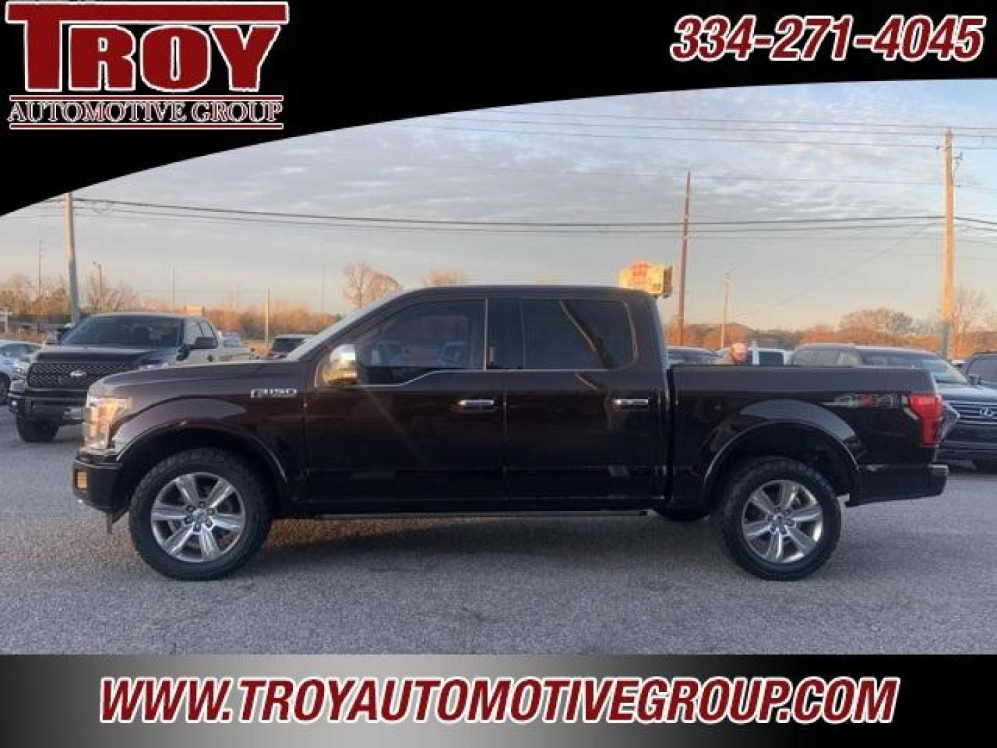 2018 Magma Red /Dark Marsala Ford F-150 Platinum (1FTEW1EG6JF) with an 3.5L V6 engine, Automatic transmission, located at 6812 Atlanta Hwy, Montgomery, AL, 36117, (334) 271-4045, 32.382118, -86.178673 - Photo#0