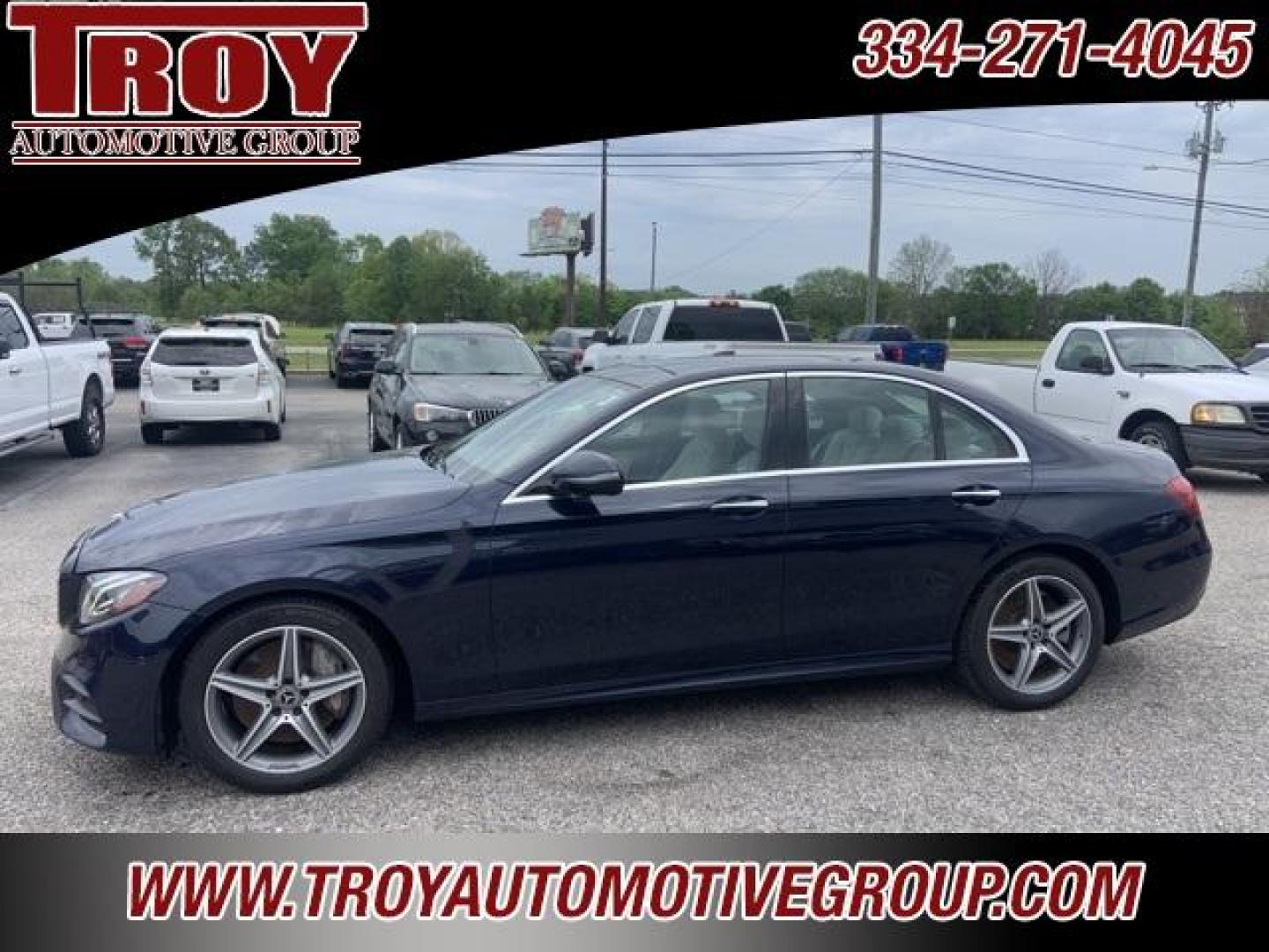 2019 Lunar Blue Metallic /Macchiato Beige/Black Mercedes-Benz E-Class E 450 (WDDZF6JBXKA) with an 3.0L V6 BiTurbo engine, Automatic transmission, located at 6812 Atlanta Hwy, Montgomery, AL, 36117, (334) 271-4045, 32.382118, -86.178673 - Photo#2