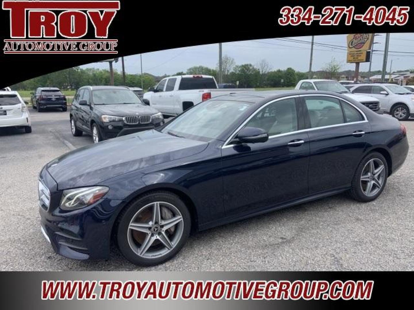 2019 Lunar Blue Metallic /Macchiato Beige/Black Mercedes-Benz E-Class E 450 (WDDZF6JBXKA) with an 3.0L V6 BiTurbo engine, Automatic transmission, located at 6812 Atlanta Hwy, Montgomery, AL, 36117, (334) 271-4045, 32.382118, -86.178673 - Photo#3