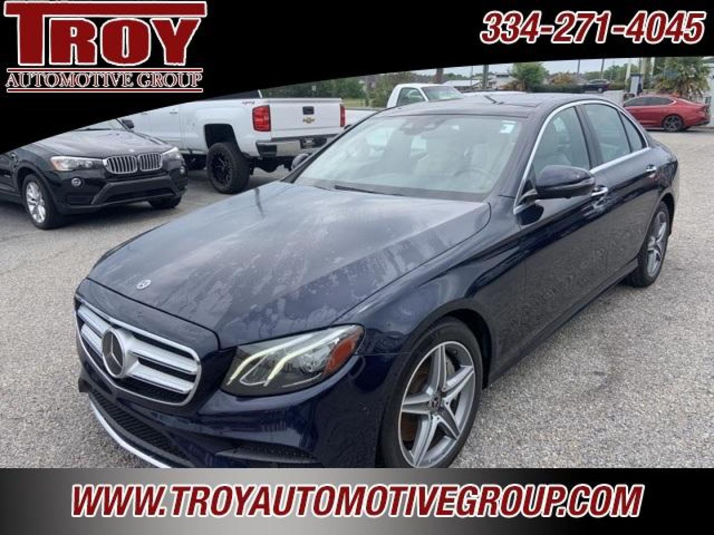 2019 Lunar Blue Metallic /Macchiato Beige/Black Mercedes-Benz E-Class E 450 (WDDZF6JBXKA) with an 3.0L V6 BiTurbo engine, Automatic transmission, located at 6812 Atlanta Hwy, Montgomery, AL, 36117, (334) 271-4045, 32.382118, -86.178673 - Photo#4