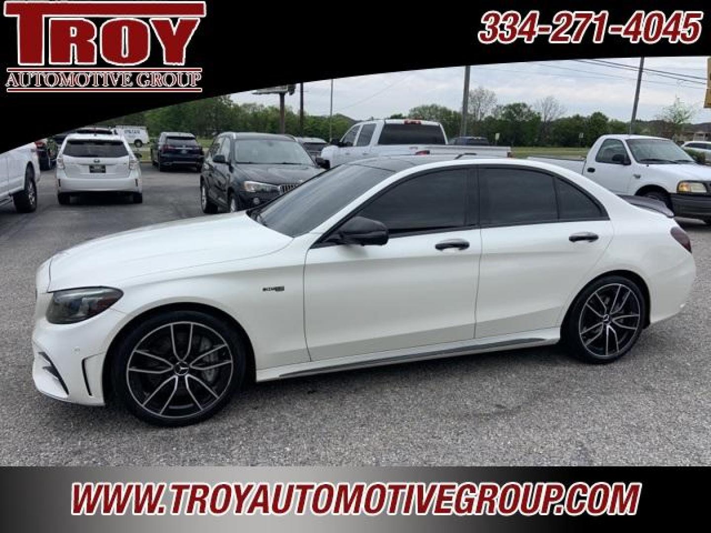 2020 White /Black Mercedes-Benz C-Class C 43 AMG (55SWF6EB7LU) with an 3.0L V6 BiTurbo engine, Automatic transmission, located at 6812 Atlanta Hwy, Montgomery, AL, 36117, (334) 271-4045, 32.382118, -86.178673 - Priced below KBB Fair Purchase Price!<br><br>White 2020 Mercedes-Benz C-Class C 43 AMG 4MATIC 4MATIC 3.0L V6 BiTurbo 9-Speed Automatic<br><br>Financing Available---Top Value for Trades.<br><br>19/27 City/Highway MPG<br><br><br>Awards:<br> * JD Power Initial Quality Study (IQS) - Photo#1