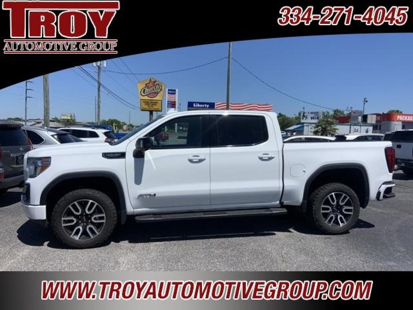 2020 Summit White /Jet Black With Kalahari Accents GMC Sierra 1500 AT4 (3GTP9EED4LG) with an EcoTec3 5.3L V8 engine, Automatic transmission, located at 6812 Atlanta Hwy, Montgomery, AL, 36117, (334) 271-4045, 32.382118, -86.178673 - Photo#0