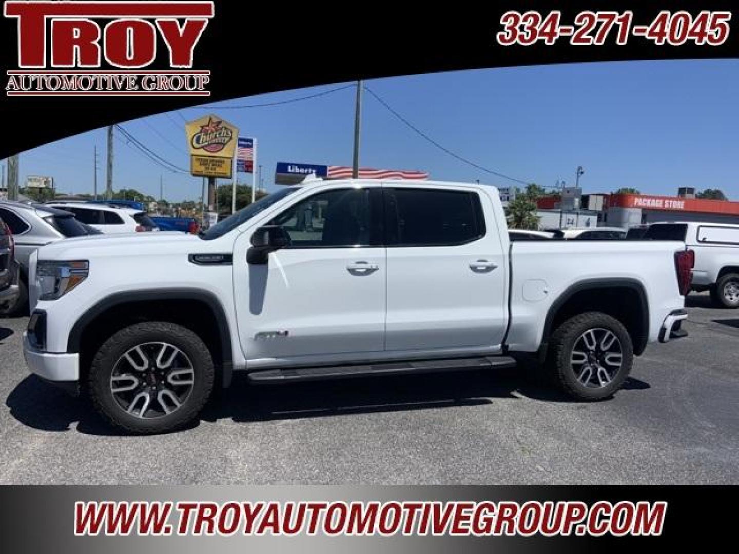 2020 Summit White /Jet Black With Kalahari Accents GMC Sierra 1500 AT4 (3GTP9EED4LG) with an EcoTec3 5.3L V8 engine, Automatic transmission, located at 6812 Atlanta Hwy, Montgomery, AL, 36117, (334) 271-4045, 32.382118, -86.178673 - Photo#1