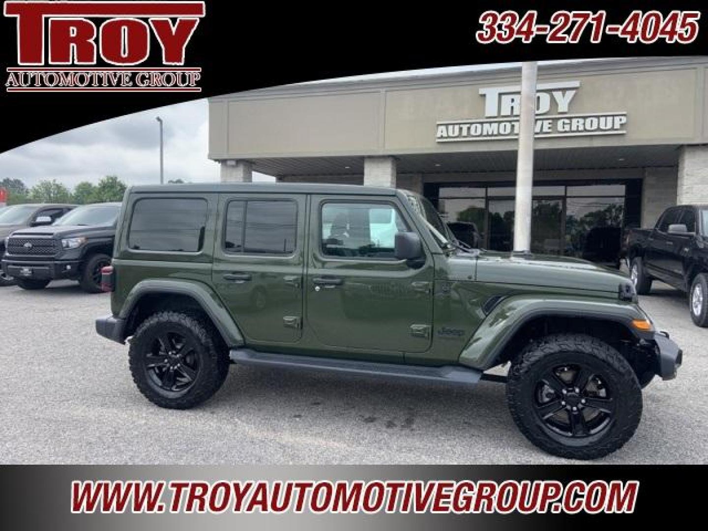 2020 Sarge Green Clearcoat /Black Jeep Wrangler Unlimited Sahara (1C4HJXEM2LW) with an 3.0L V6 Turbodiesel engine, Automatic transmission, located at 6812 Atlanta Hwy, Montgomery, AL, 36117, (334) 271-4045, 32.382118, -86.178673 - Power Retractable Top<br>Diesel<br>Leather <br>BFG ko tires <br>Heather Seats - Photo#9