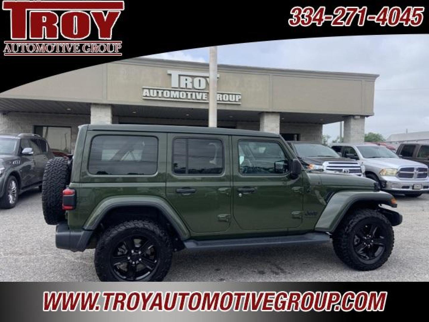 2020 Sarge Green Clearcoat /Black Jeep Wrangler Unlimited Sahara (1C4HJXEM2LW) with an 3.0L V6 Turbodiesel engine, Automatic transmission, located at 6812 Atlanta Hwy, Montgomery, AL, 36117, (334) 271-4045, 32.382118, -86.178673 - Power Retractable Top<br>Diesel<br>Leather <br>BFG ko tires <br>Heather Seats - Photo#11