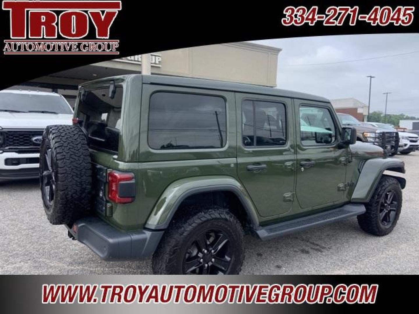 2020 Sarge Green Clearcoat /Black Jeep Wrangler Unlimited Sahara (1C4HJXEM2LW) with an 3.0L V6 Turbodiesel engine, Automatic transmission, located at 6812 Atlanta Hwy, Montgomery, AL, 36117, (334) 271-4045, 32.382118, -86.178673 - Power Retractable Top<br>Diesel<br>Leather <br>BFG ko tires <br>Heather Seats - Photo#12