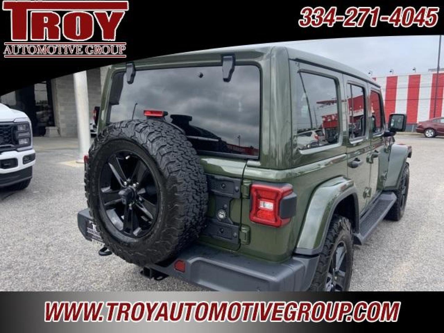 2020 Sarge Green Clearcoat /Black Jeep Wrangler Unlimited Sahara (1C4HJXEM2LW) with an 3.0L V6 Turbodiesel engine, Automatic transmission, located at 6812 Atlanta Hwy, Montgomery, AL, 36117, (334) 271-4045, 32.382118, -86.178673 - Power Retractable Top<br>Diesel<br>Leather <br>BFG ko tires <br>Heather Seats - Photo#13