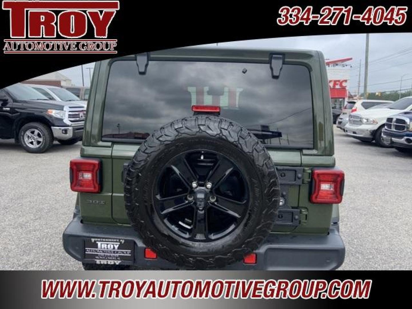 2020 Sarge Green Clearcoat /Black Jeep Wrangler Unlimited Sahara (1C4HJXEM2LW) with an 3.0L V6 Turbodiesel engine, Automatic transmission, located at 6812 Atlanta Hwy, Montgomery, AL, 36117, (334) 271-4045, 32.382118, -86.178673 - Power Retractable Top<br>Diesel<br>Leather <br>BFG ko tires <br>Heather Seats - Photo#14