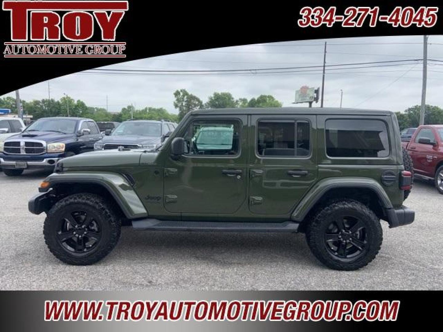 2020 Sarge Green Clearcoat /Black Jeep Wrangler Unlimited Sahara (1C4HJXEM2LW) with an 3.0L V6 Turbodiesel engine, Automatic transmission, located at 6812 Atlanta Hwy, Montgomery, AL, 36117, (334) 271-4045, 32.382118, -86.178673 - Power Retractable Top<br>Diesel<br>Leather <br>BFG ko tires <br>Heather Seats - Photo#18