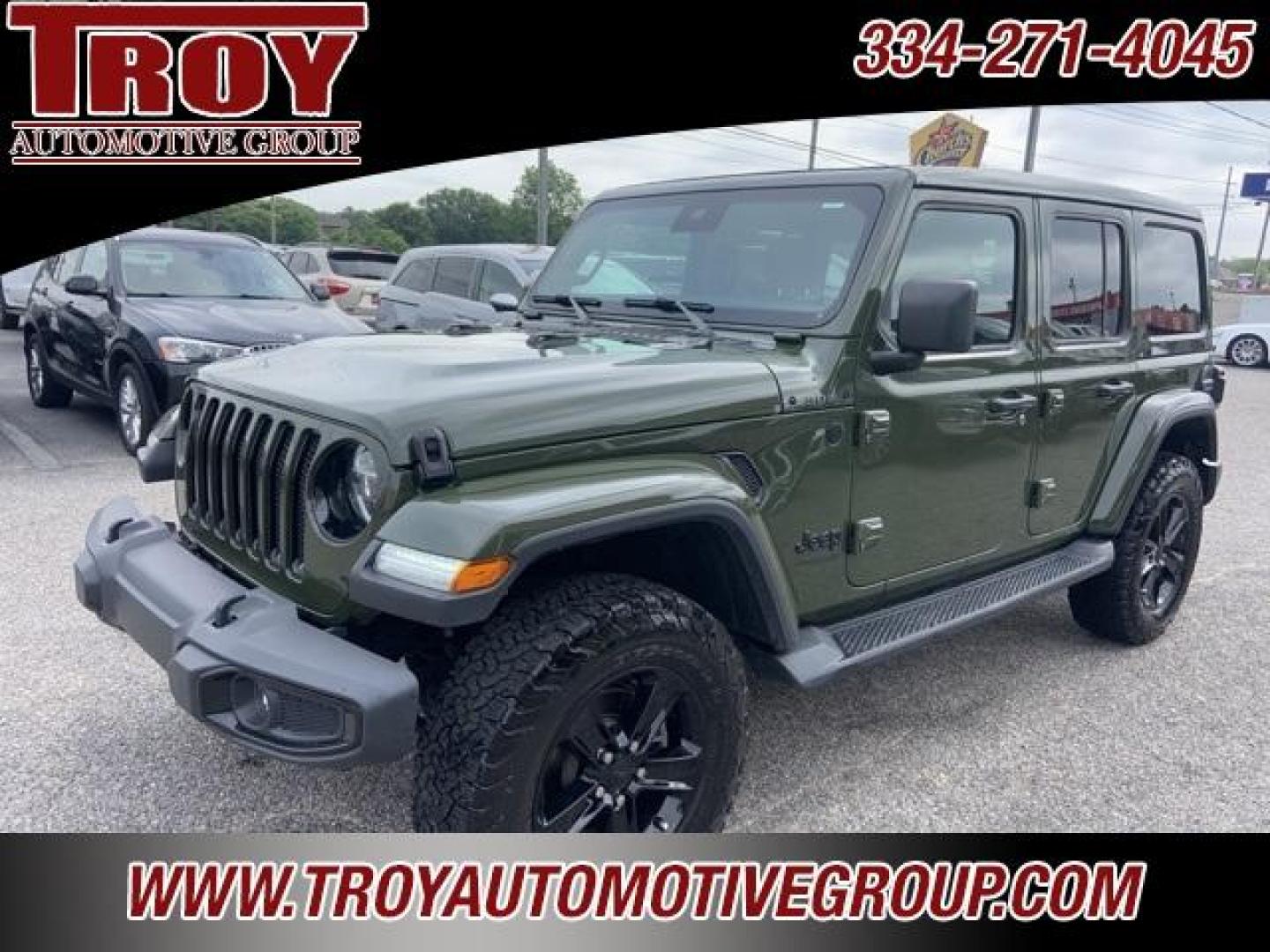 2020 Sarge Green Clearcoat /Black Jeep Wrangler Unlimited Sahara (1C4HJXEM2LW) with an 3.0L V6 Turbodiesel engine, Automatic transmission, located at 6812 Atlanta Hwy, Montgomery, AL, 36117, (334) 271-4045, 32.382118, -86.178673 - Power Retractable Top<br>Diesel<br>Leather <br>BFG ko tires <br>Heather Seats - Photo#3