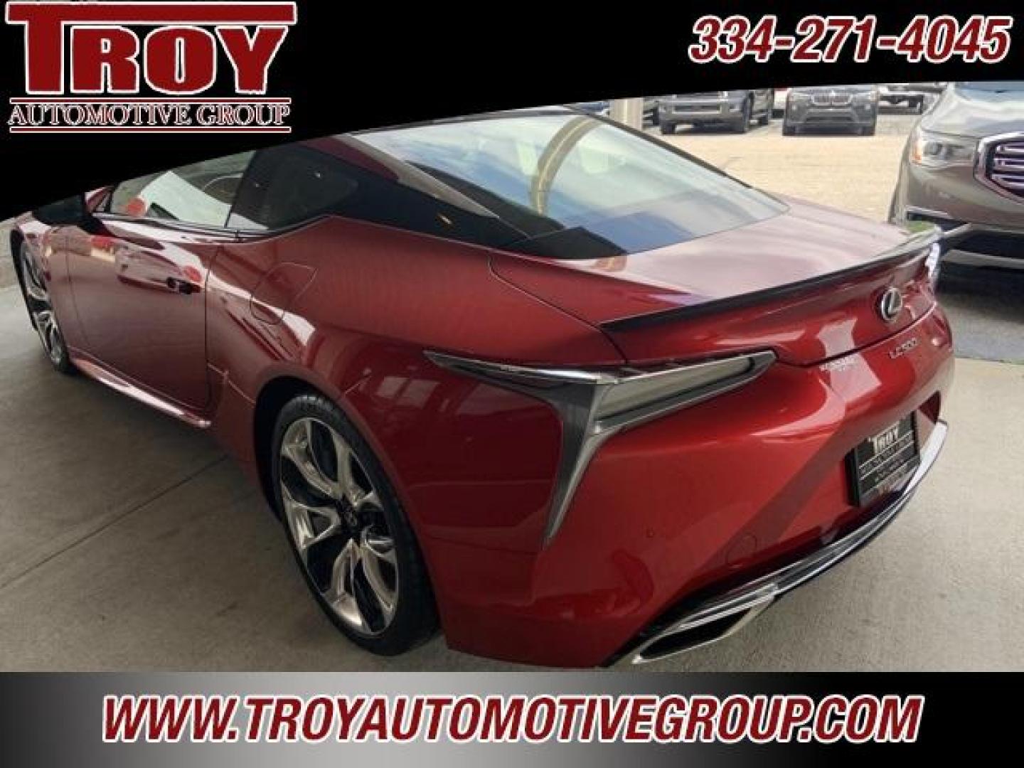 2018 Infrared /Black Lexus LC 500 (JTHHP5AY2JA) with an 5.0L DOHC engine, Automatic transmission, located at 6812 Atlanta Hwy, Montgomery, AL, 36117, (334) 271-4045, 32.382118, -86.178673 - Sport Package w/ Glass roof. $1,400<br>21 Forged Wheels $2,650<br>Carbon Fiber Package $2,398<br>Heads Up Display $900<br>Convenience Package. Blind Spot Rear Traffiic Cross<br> Alert Park Assist. $1,000<br>Limited Slip Differential $390<br>Mark Levinson Sound. $1,220<br>1-Owner-No Accidents - Photo#8