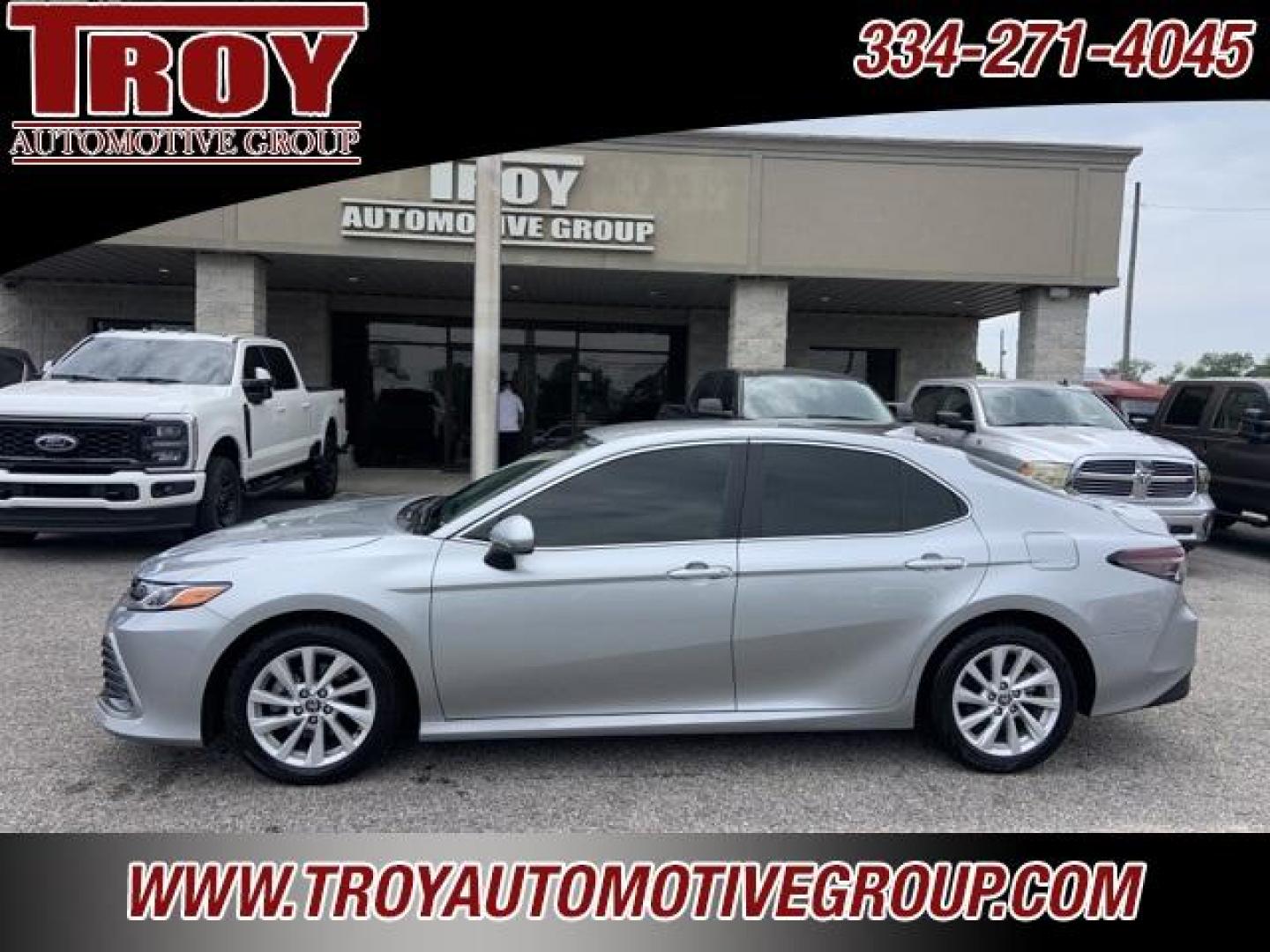 2022 Celestial Silver Metallic /Ash Toyota Camry LE (4T1C11AK0NU) with an 2.5L I4 DOHC 16V engine, Automatic transmission, located at 6812 Atlanta Hwy, Montgomery, AL, 36117, (334) 271-4045, 32.382118, -86.178673 - Priced below KBB Fair Purchase Price!<br><br>Celestial Silver Metallic 2022 Toyota Camry LE FWD 2.5L I4 DOHC 16V 8-Speed Automatic<br><br>Financing Available---Top Value for Trades.<br><br>Odometer is 512 miles below market average! 28/39 City/Highway MPG - Photo#0