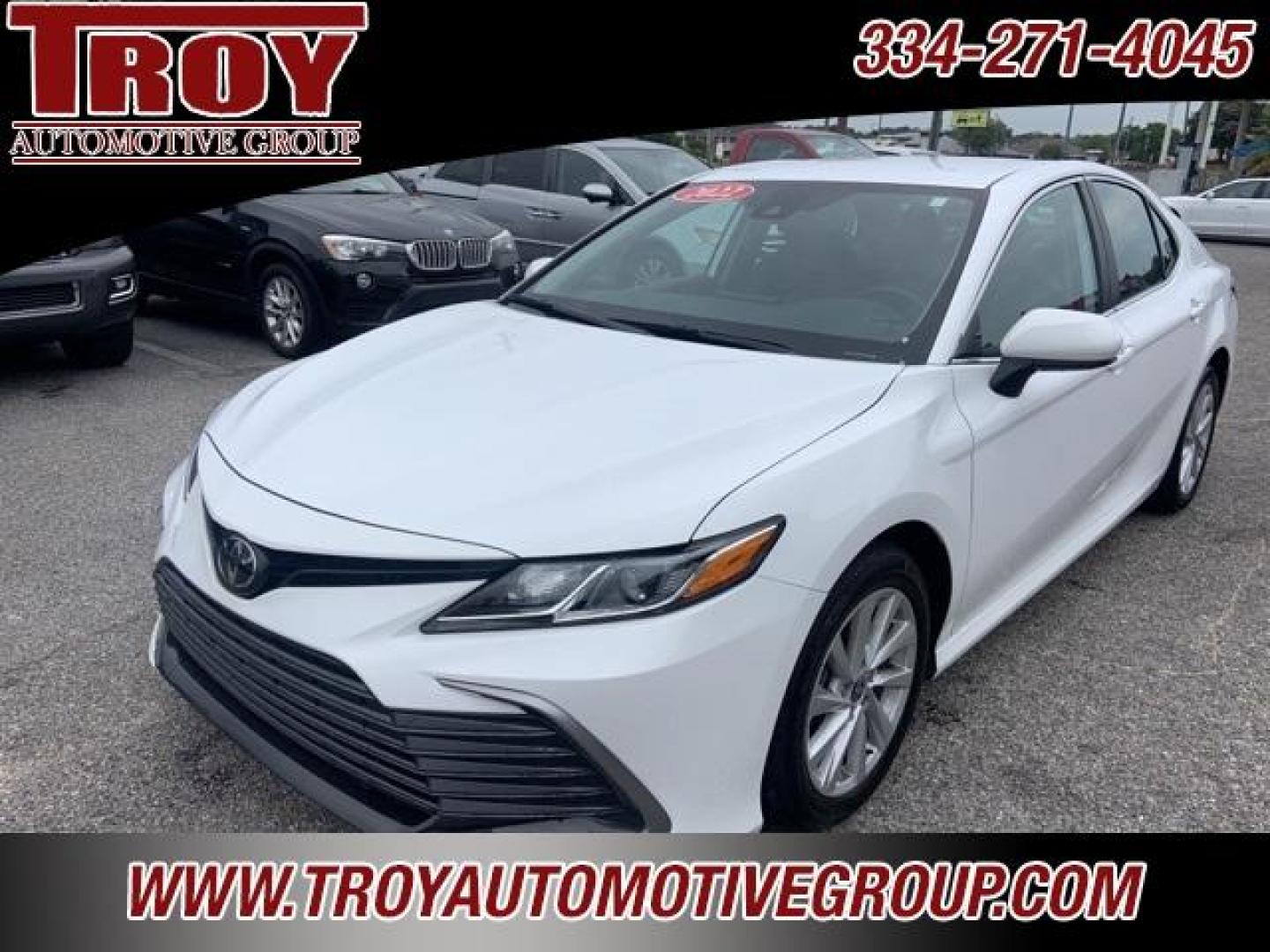 2022 White /Ash Toyota Camry LE (4T1C11AK1NU) with an 2.5L I4 DOHC 16V engine, Automatic transmission, located at 6812 Atlanta Hwy, Montgomery, AL, 36117, (334) 271-4045, 32.382118, -86.178673 - Photo#3