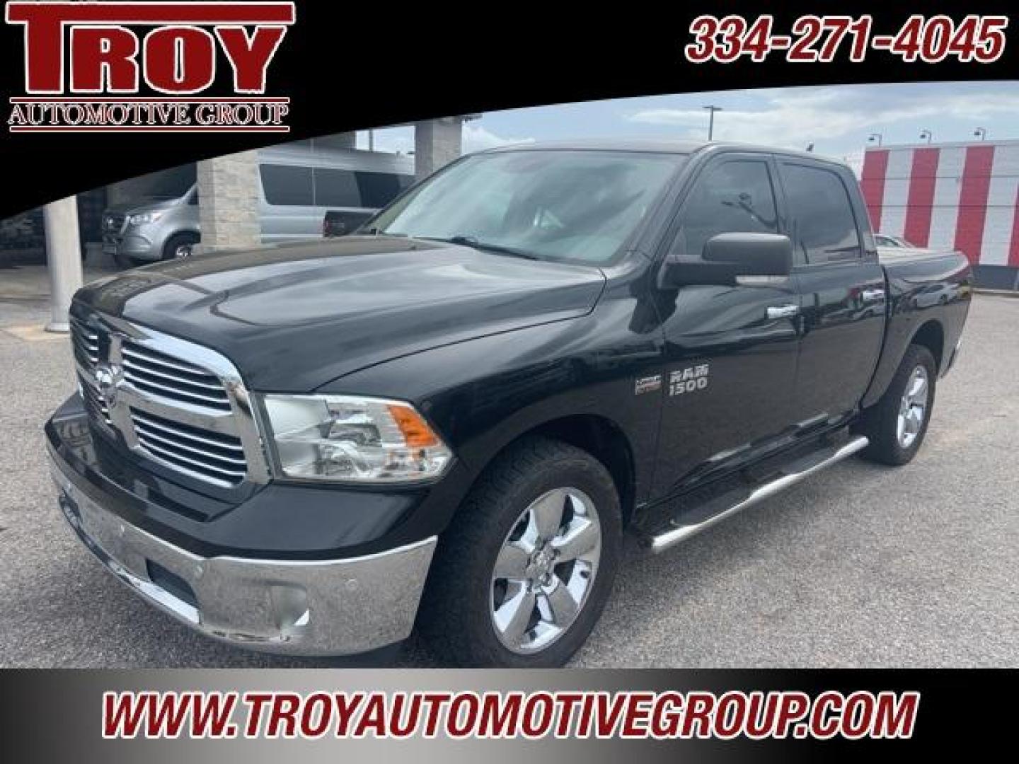 2017 Brilliant Black Crystal Pearlcoat /Diesel Gray/Black Ram 1500 Big Horn (1C6RR6LT1HS) with an HEMI 5.7L V8 Multi Displacement VVT engine, Automatic transmission, located at 6812 Atlanta Hwy, Montgomery, AL, 36117, (334) 271-4045, 32.382118, -86.178673 - Brilliant Black Crystal Pearlcoat 2017 Ram 1500 Big Horn RWD HEMI 5.7L V8 Multi Displacement VVT 8-Speed Automatic<br><br>Financing Available---Top Value for Trades.<br><br>Odometer is 6423 miles below market average! - Photo#2