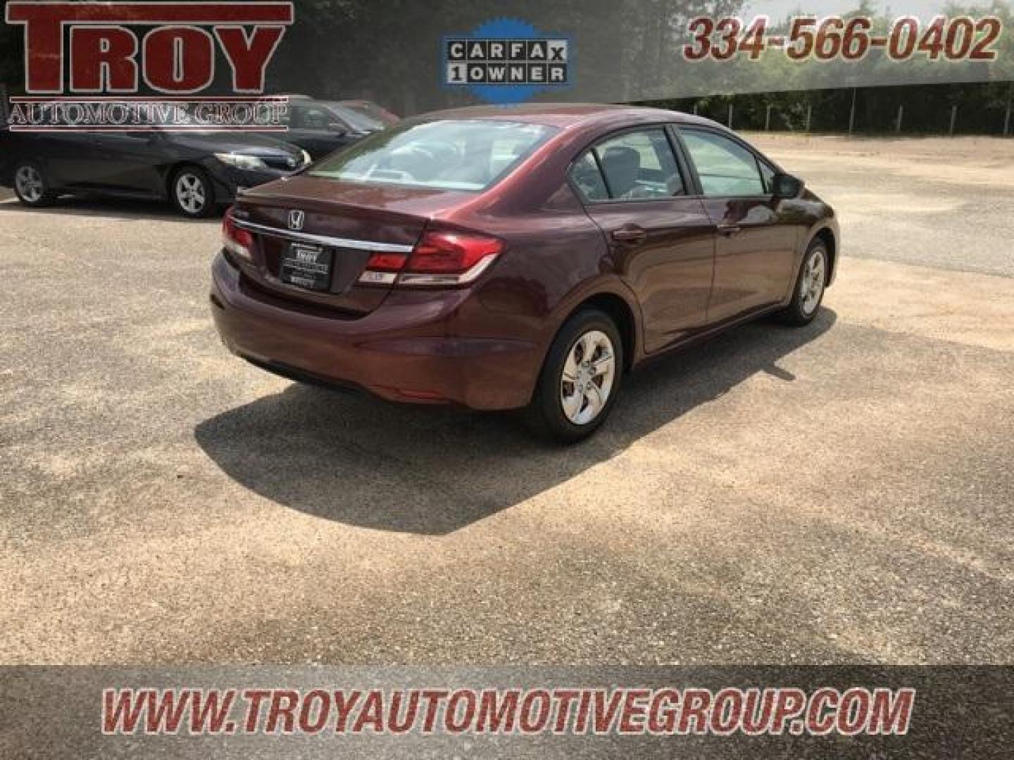 2014 Crimson Pearl /Beige Honda Civic LX (19XFB2F59EE) with an 1.8L I4 SOHC 16V i-VTEC engine, CVT transmission, located at 6812 Atlanta Hwy, Montgomery, AL, 36117, (334) 271-4045, 32.382118, -86.178673 - Photo#5