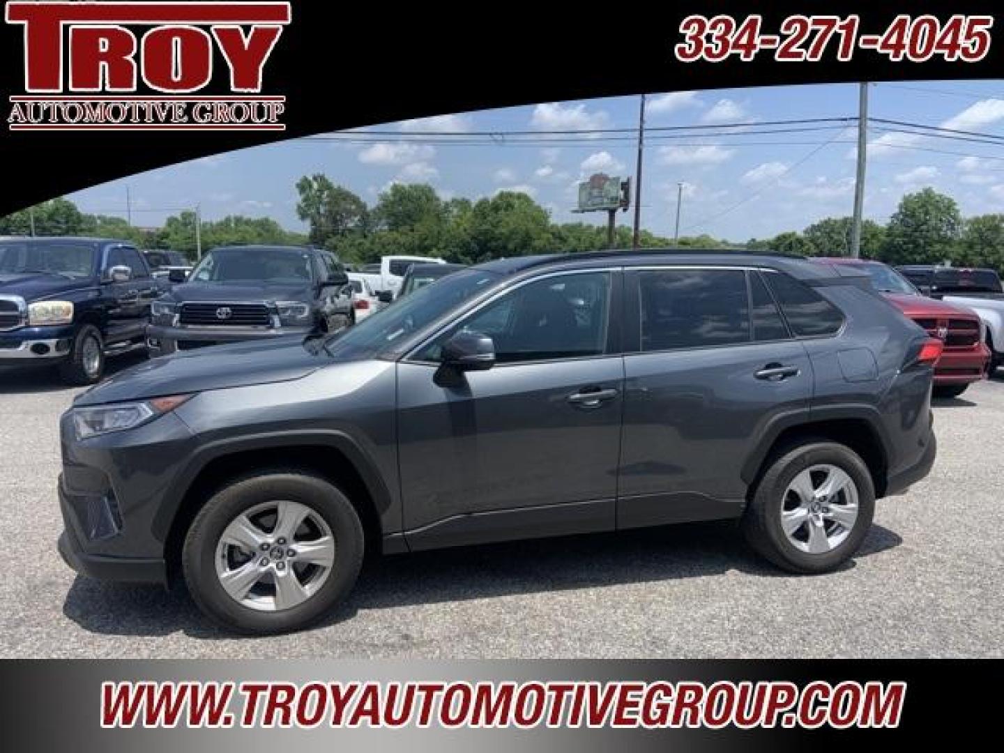 2021 Gray /Black Toyota RAV4 XLE (2T3W1RFVXMC) with an 2.5L 4-Cylinder DOHC Dual VVT-i engine, Automatic transmission, located at 6812 Atlanta Hwy, Montgomery, AL, 36117, (334) 271-4045, 32.382118, -86.178673 - Priced below KBB Fair Purchase Price!<br><br>Gray 2021 Toyota RAV4 XLE FWD 2.5L 4-Cylinder DOHC Dual VVT-i 8-Speed Automatic<br><br>Financing Available---Top Value for Trades.<br><br>Odometer is 19245 miles below market average! 28/35 City/Highway MPG - Photo#1