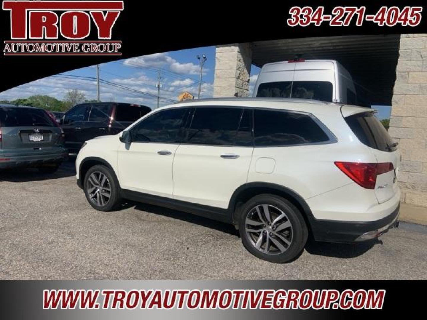 2017 White Diamond Pearl /Beige Honda Pilot Elite (5FNYF6H02HB) with an 3.5L V6 24V SOHC i-VTEC engine, Automatic transmission, located at 6812 Atlanta Hwy, Montgomery, AL, 36117, (334) 271-4045, 32.382118, -86.178673 - Photo#2