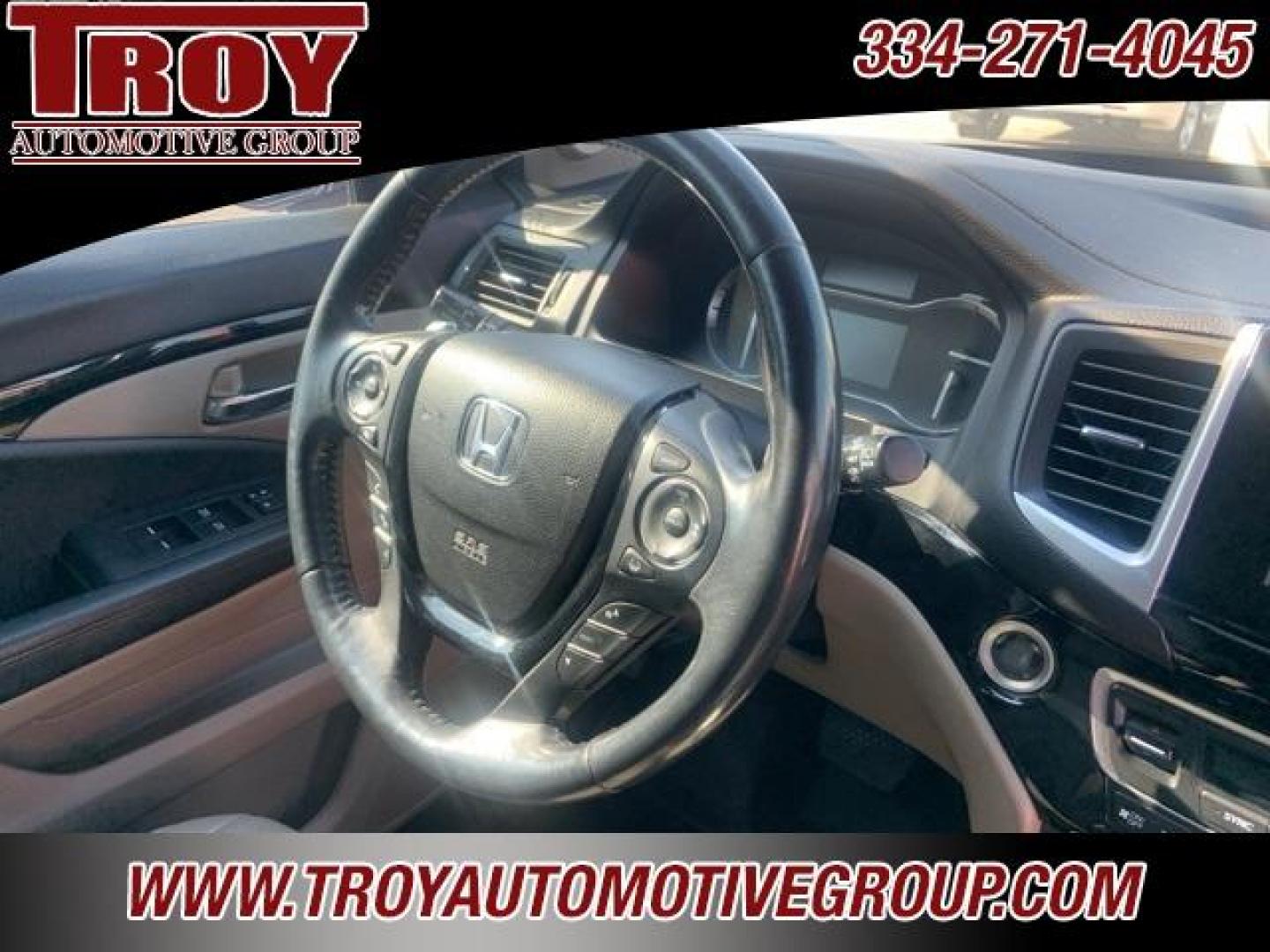 2017 White Diamond Pearl /Beige Honda Pilot Elite (5FNYF6H02HB) with an 3.5L V6 24V SOHC i-VTEC engine, Automatic transmission, located at 6812 Atlanta Hwy, Montgomery, AL, 36117, (334) 271-4045, 32.382118, -86.178673 - Photo#41