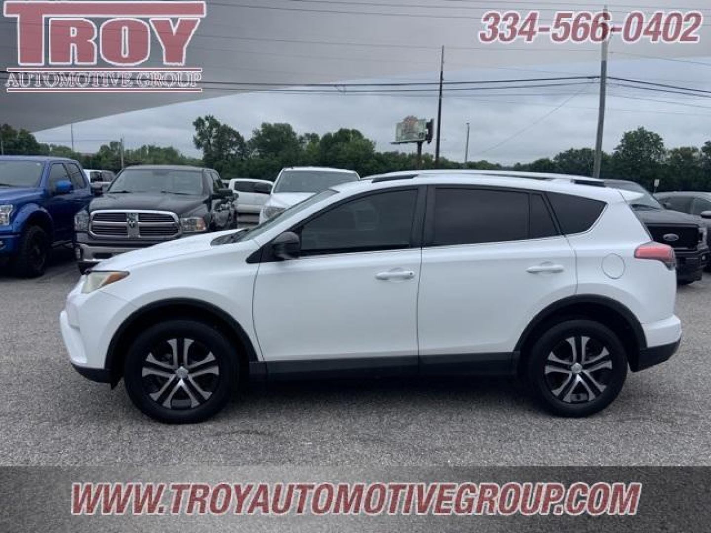 2016 Super White /Ash Toyota RAV4 LE (2T3ZFREV1GW) with an 2.5L 4-Cylinder DOHC Dual VVT-i engine, Automatic transmission, located at 6812 Atlanta Hwy, Montgomery, AL, 36117, (334) 271-4045, 32.382118, -86.178673 - Photo#0