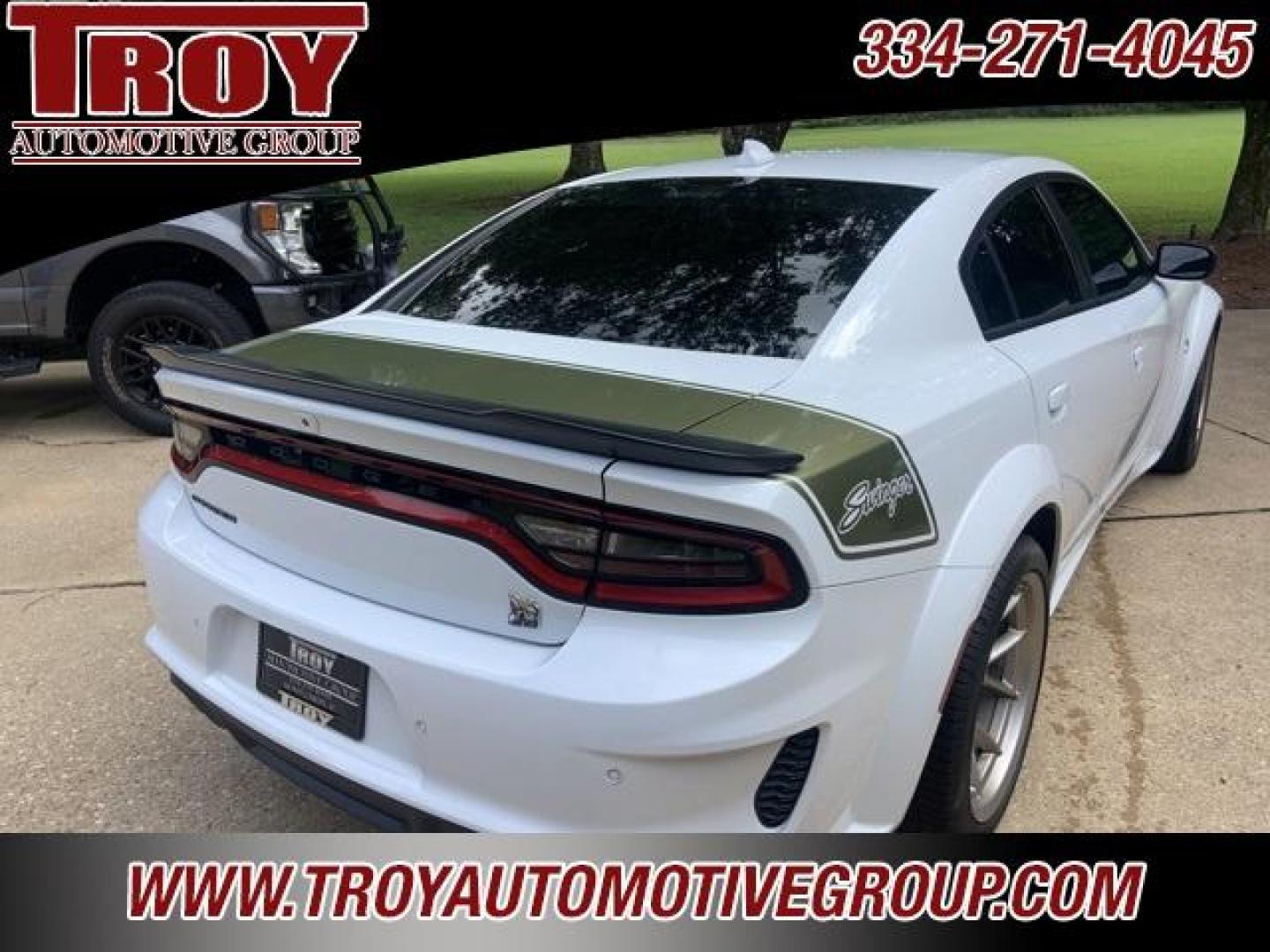 2023 White Knuckle Clearcoat /Black Dodge Charger R/T Scat Pack Widebody (2C3CDXGJ3PH) with an SRT HEMI 6.4L V8 MDS engine, Automatic transmission, located at 6812 Atlanta Hwy, Montgomery, AL, 36117, (334) 271-4045, 32.382118, -86.178673 - 1 of 300 Last Calls Swinger Edition<br> - Photo#12