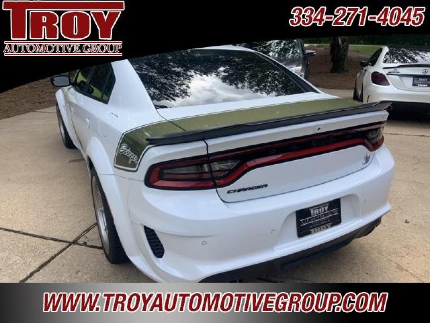 2023 White Knuckle Clearcoat /Black Dodge Charger R/T Scat Pack Widebody (2C3CDXGJ3PH) with an SRT HEMI 6.4L V8 MDS engine, Automatic transmission, located at 6812 Atlanta Hwy, Montgomery, AL, 36117, (334) 271-4045, 32.382118, -86.178673 - 1 of 300 Last Calls Swinger Edition<br> - Photo#14