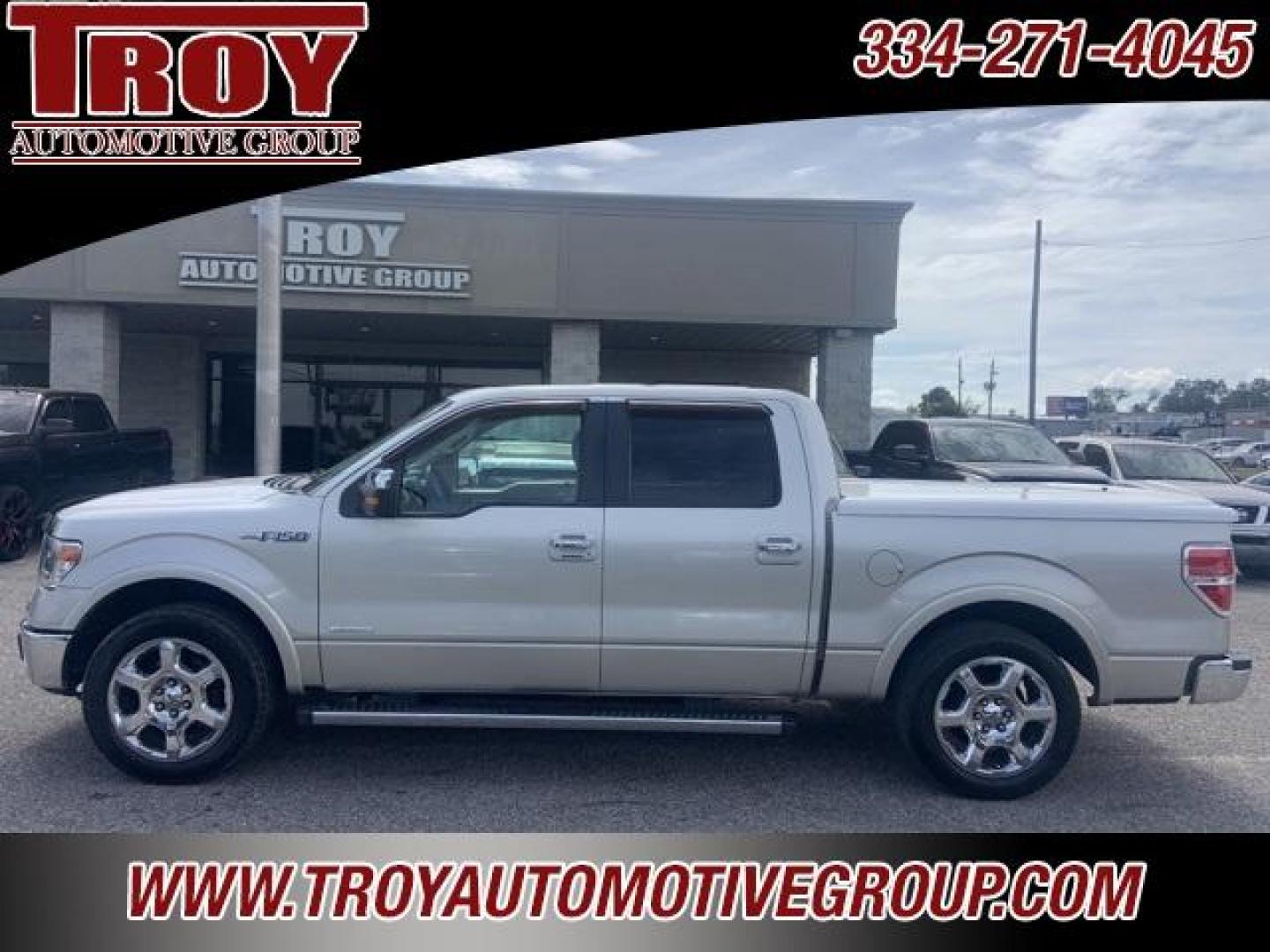 2013 White Platinum Metallic Tri-Coat /Pecan Ford F-150 Lariat (1FTFW1CT3DF) with an 3.5L V6 engine, Automatic transmission, located at 6812 Atlanta Hwy, Montgomery, AL, 36117, (334) 271-4045, 32.382118, -86.178673 - Photo#0