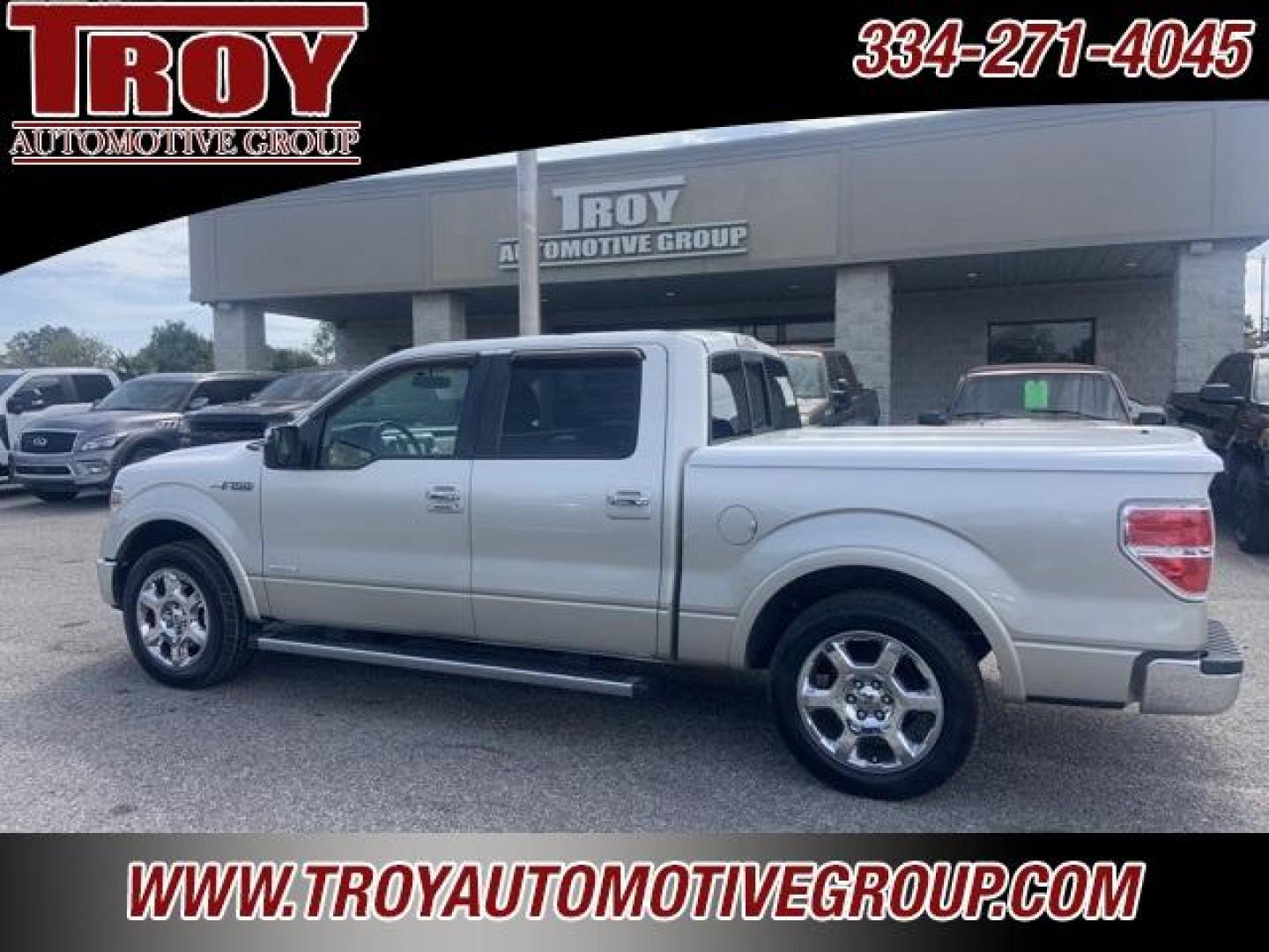 2013 White Platinum Metallic Tri-Coat /Pecan Ford F-150 Lariat (1FTFW1CT3DF) with an 3.5L V6 engine, Automatic transmission, located at 6812 Atlanta Hwy, Montgomery, AL, 36117, (334) 271-4045, 32.382118, -86.178673 - ABS brakes, Alloy wheels, Compass, Electronic Stability Control, Front dual zone A/C, Heated door mirrors, Heated front seats, Illuminated entry, Low tire pressure warning, Remote keyless entry, Traction control.<br><br><br>White Platinum Metallic Tri-Coat 2013 Ford F-150 Lariat RWD 3.5L V6 6-Speed - Photo#14