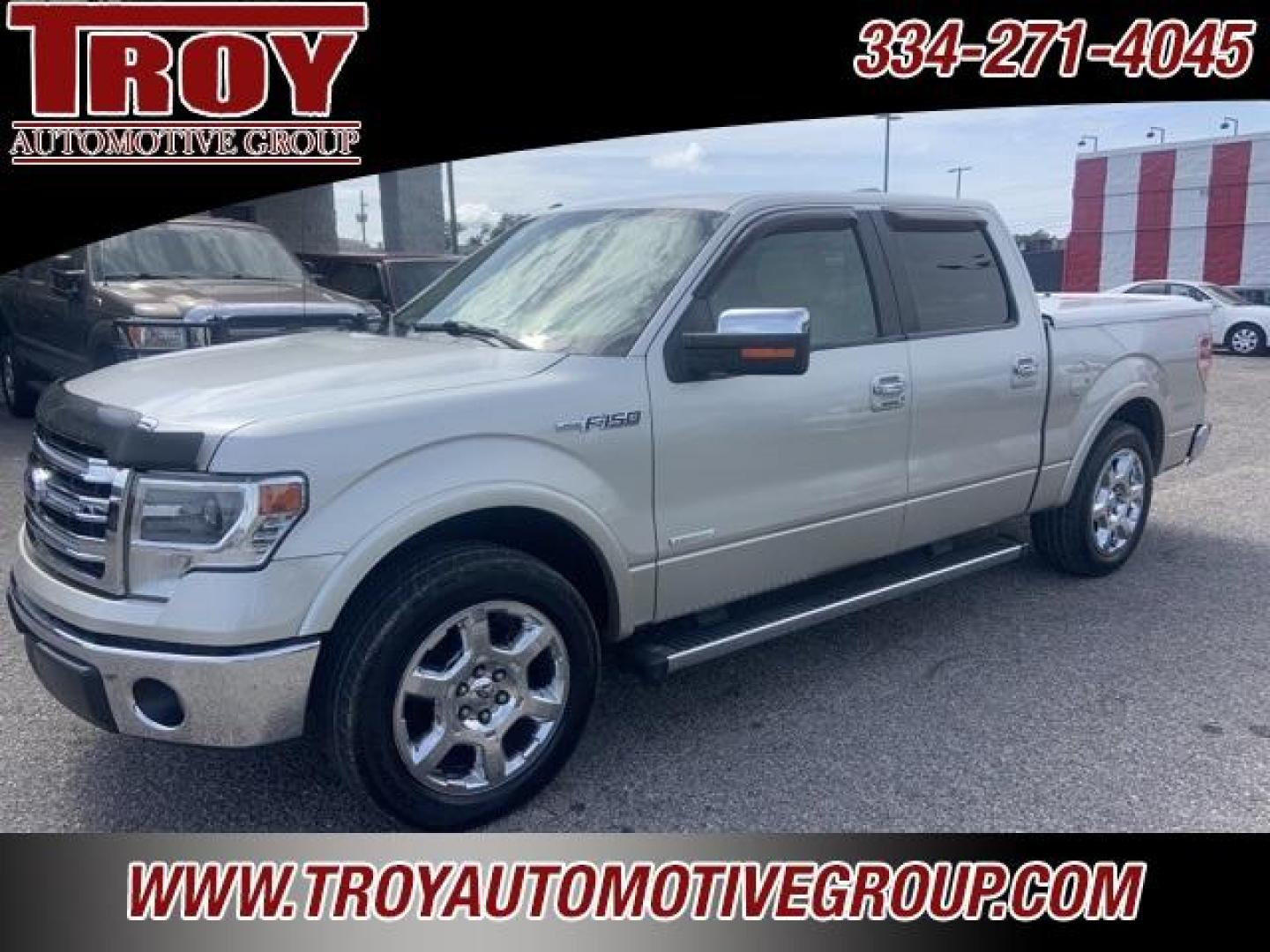 2013 White Platinum Metallic Tri-Coat /Pecan Ford F-150 Lariat (1FTFW1CT3DF) with an 3.5L V6 engine, Automatic transmission, located at 6812 Atlanta Hwy, Montgomery, AL, 36117, (334) 271-4045, 32.382118, -86.178673 - Photo#2