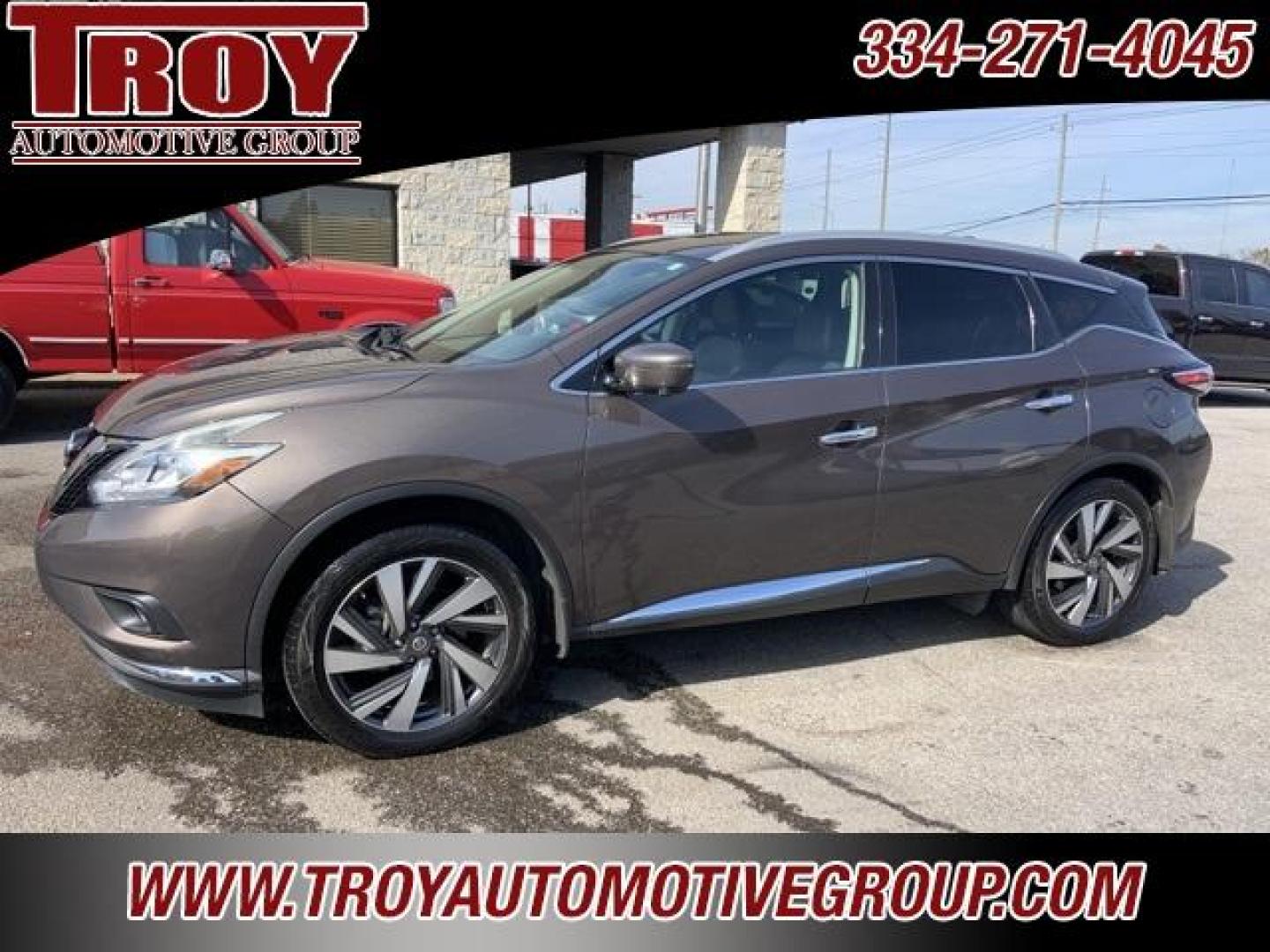 2018 Java Metallic /Mocha Nissan Murano Platinum (5N1AZ2MG8JN) with an 3.5L V6 DOHC 24V engine, CVT transmission, located at 6812 Atlanta Hwy, Montgomery, AL, 36117, (334) 271-4045, 32.382118, -86.178673 - Photo#2