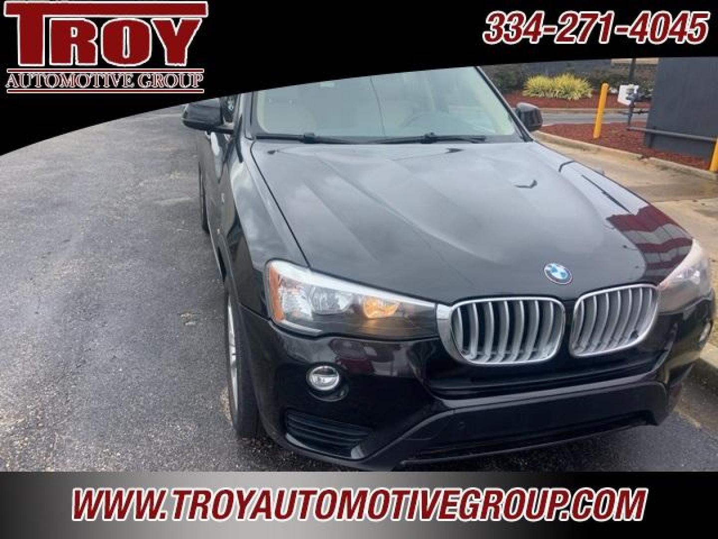 2015 Black Sapphire Metallic /Sand Beige BMW X3 xDrive28i (5UXWX9C58F0) with an 2.0L I4 TwinPower Turbo engine, Automatic transmission, located at 6812 Atlanta Hwy, Montgomery, AL, 36117, (334) 271-4045, 32.382118, -86.178673 - Black Sapphire Metallic 2015 BMW X3 xDrive28i AWD 2.0L I4 TwinPower Turbo 8-Speed Automatic<br><br>Financing Available---Top Value for Trades.<br><br>21/28 City/Highway MPG<br><br><br>Reviews:<br> * If you want your upscale SUV to accent ''sport,'' then the 2015 BMW X3 may just be the ticket. Of co - Photo#2