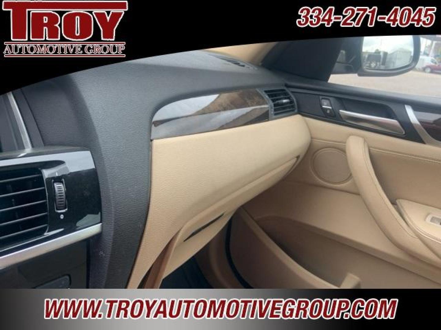 2015 Black Sapphire Metallic /Sand Beige BMW X3 xDrive28i (5UXWX9C58F0) with an 2.0L I4 TwinPower Turbo engine, Automatic transmission, located at 6812 Atlanta Hwy, Montgomery, AL, 36117, (334) 271-4045, 32.382118, -86.178673 - Black Sapphire Metallic 2015 BMW X3 xDrive28i AWD 2.0L I4 TwinPower Turbo 8-Speed Automatic<br><br>Financing Available---Top Value for Trades.<br><br>21/28 City/Highway MPG<br><br><br>Reviews:<br> * If you want your upscale SUV to accent ''sport,'' then the 2015 BMW X3 may just be the ticket. Of co - Photo#41