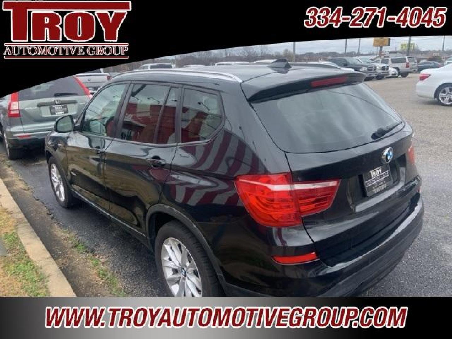 2015 Black Sapphire Metallic /Sand Beige BMW X3 xDrive28i (5UXWX9C58F0) with an 2.0L I4 TwinPower Turbo engine, Automatic transmission, located at 6812 Atlanta Hwy, Montgomery, AL, 36117, (334) 271-4045, 32.382118, -86.178673 - Black Sapphire Metallic 2015 BMW X3 xDrive28i AWD 2.0L I4 TwinPower Turbo 8-Speed Automatic<br><br>Financing Available---Top Value for Trades.<br><br>21/28 City/Highway MPG<br><br><br>Reviews:<br> * If you want your upscale SUV to accent ''sport,'' then the 2015 BMW X3 may just be the ticket. Of co - Photo#5