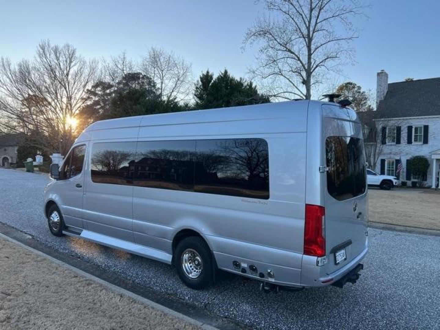 2021 Iridium Silver /Tan Mercedes-Benz Sprinter 3500 Ultimate Toys Conversion Van (W1X8ED3Y4MP) with an 3.0L V6 Turbodiesel engine, Automatic transmission, located at 6812 Atlanta Hwy, Montgomery, AL, 36117, (334) 271-4045, 32.382118, -86.178673 - 2021'/2022' Mercedes Benz Sprinter 3500 Dual Rear Wheels Conversion Van by Ultimate Toys (www.ultimatetoys.com). The Mercedes Chassis is a 2021' model but the Conversion and original sale was not until June of 2022'. 9,835 Original Miles, 3.0 Mercedes Diesel, This model is Ultimate Toys (Ultimate Tr - Photo#1