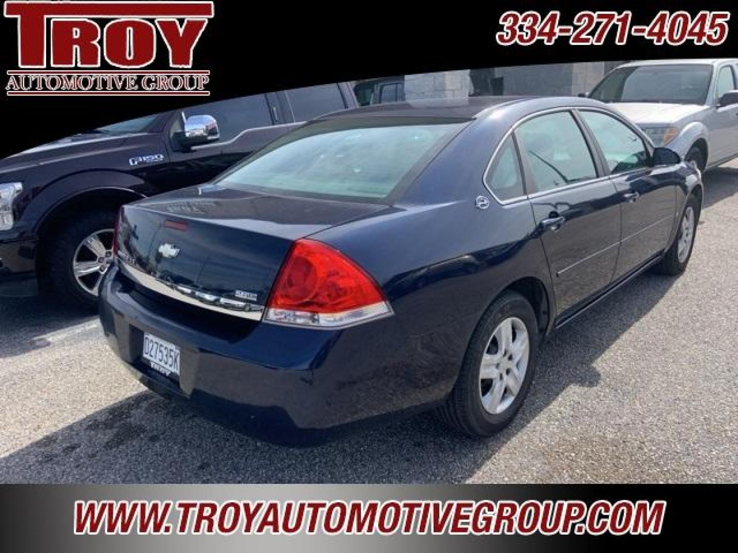 2008 Imperial Blue Metallic /Gray Chevrolet Impala LS (2G1WB58KX81) with an 3.5L V6 SFI Flex Fuel engine, Automatic transmission, located at 6812 Atlanta Hwy, Montgomery, AL, 36117, (334) 271-4045, 32.382118, -86.178673 - Photo#3