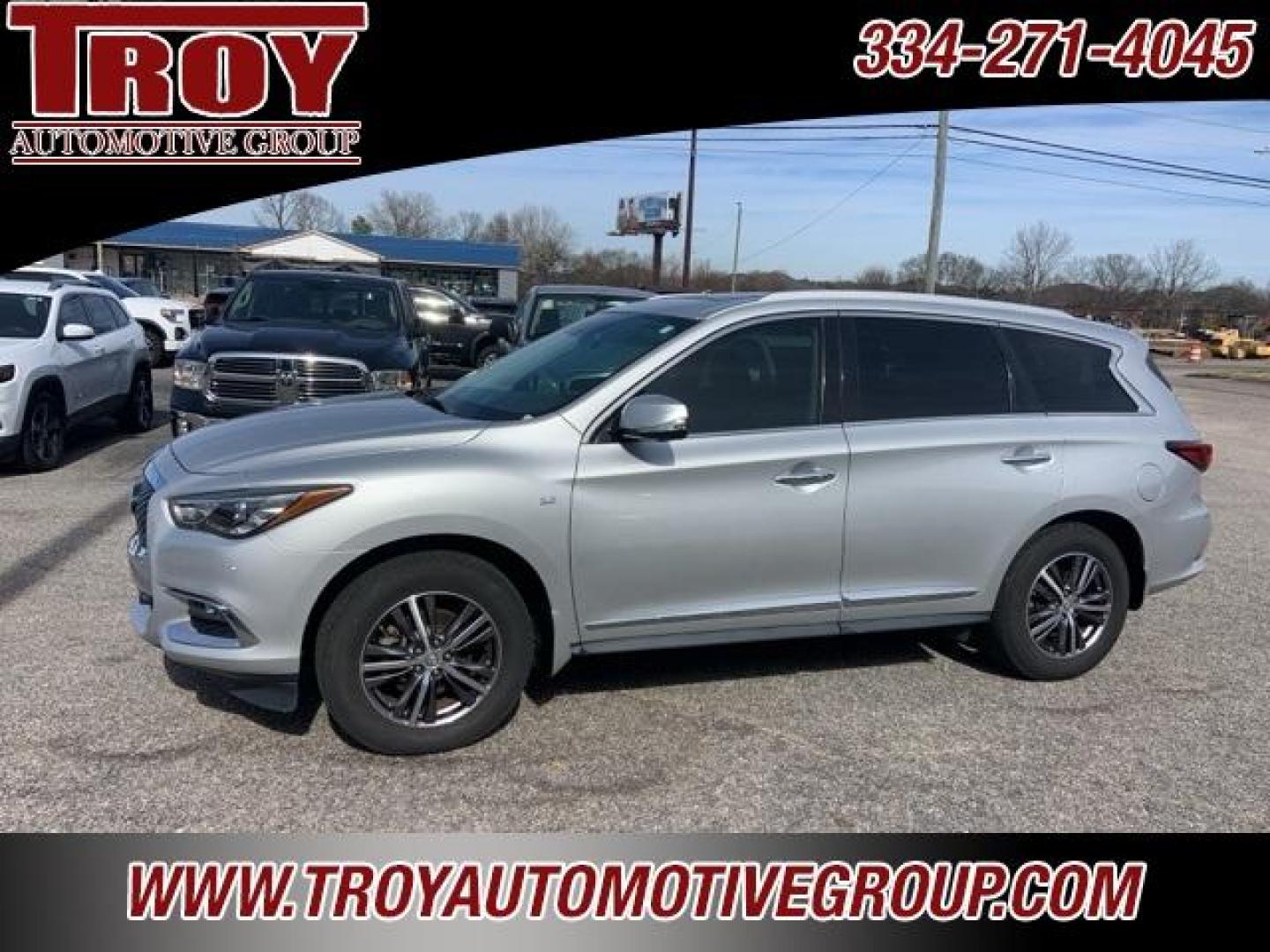 2017 Liquid Platinum /Graphite INFINITI QX60 Base (5N1DL0MN1HC) with an 3.5L V6 engine, CVT transmission, located at 6812 Atlanta Hwy, Montgomery, AL, 36117, (334) 271-4045, 32.382118, -86.178673 - Liquid Platinum 2017 INFINITI QX60 FWD 3.5L V6 Sport-Tuned CVT<br><br>Financing Available---Top Value for Trades.<br><br>20/27 City/Highway MPG<br><br><br>Awards:<br> * 2017 IIHS Top Safety Pick * 2017 KBB.com 5-Year Cost to Own Awards - Photo#0