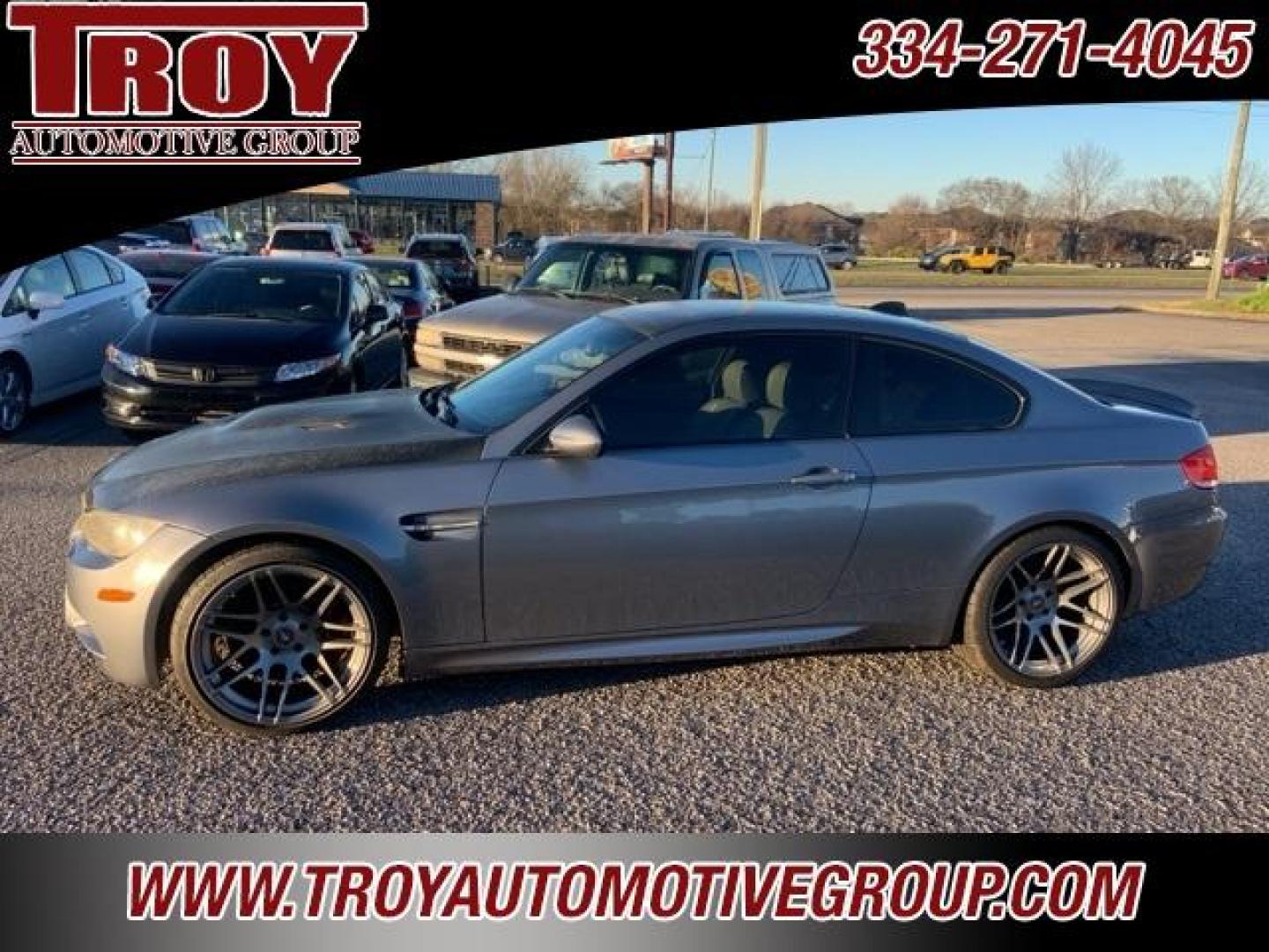 2008 Space Gray Metallic /Silver Novillo BMW M3 Base (WBSWD93578P) with an 4.0L V8 DOHC 32V engine, Automatic transmission, located at 6812 Atlanta Hwy, Montgomery, AL, 36117, (334) 271-4045, 32.382118, -86.178673 - Photo#0