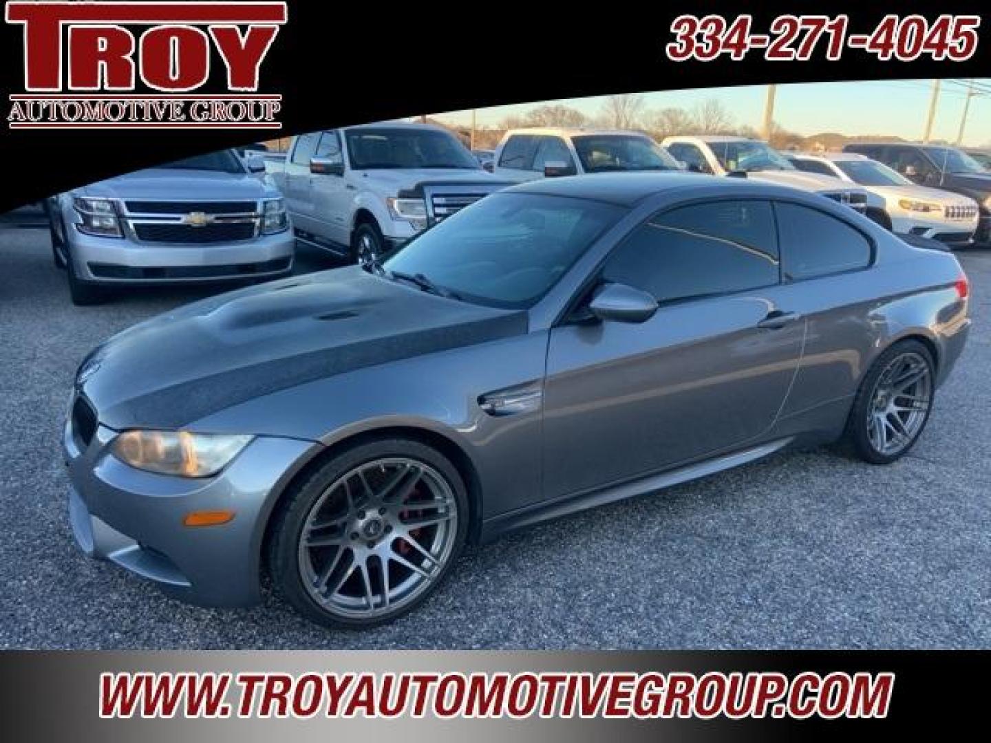 2008 Space Gray Metallic /Silver Novillo BMW M3 Base (WBSWD93578P) with an 4.0L V8 DOHC 32V engine, Automatic transmission, located at 6812 Atlanta Hwy, Montgomery, AL, 36117, (334) 271-4045, 32.382118, -86.178673 - Previous Salvage Title Car! Air Bag Light On!! <br>Check Engine Light Comes and Goes!<br>Ultimate Track Car!!<br><br>$3000 Forgestar Performance Wheels and Tires!!<br>Space Gray Metallic 2008 BMW M3 RWD 4.0L V8 DOHC 32V 7-Speed Automatic<br><br>Financing Available---Top Value for Trades.<br><b - Photo#4