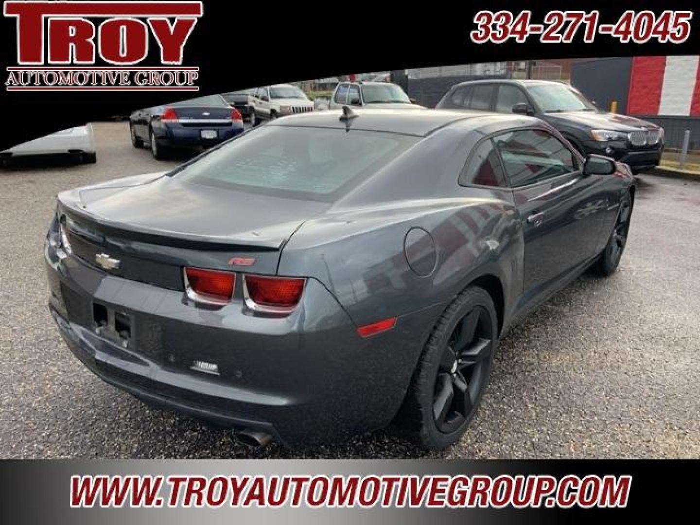 2011 Cyber Gray Metallic /Gray Chevrolet Camaro 2LT (2G1FC1ED7B9) with an 3.6L V6 SIDI VVT engine, Automatic transmission, located at 6812 Atlanta Hwy, Montgomery, AL, 36117, (334) 271-4045, 32.382118, -86.178673 - Torn Seat!! Front Bumper Cracked!!<br>Dent in quarter pane!!<br>Cyber Gray Metallic 2011 Chevrolet Camaro 2LT RWD 2LT 3.6L V6 SIDI VVT 6-Speed Automatic with TapShift<br><br>Financing Available---Top Value for Trades.<br><br>18/29 City/Highway MPG<br><br><br>Awards:<br> * JD Power Dependability S - Photo#9