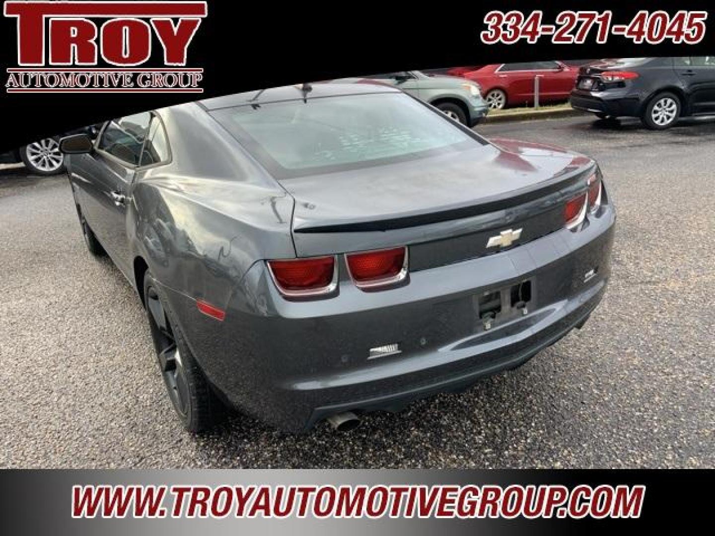 2011 Cyber Gray Metallic /Gray Chevrolet Camaro 2LT (2G1FC1ED7B9) with an 3.6L V6 SIDI VVT engine, Automatic transmission, located at 6812 Atlanta Hwy, Montgomery, AL, 36117, (334) 271-4045, 32.382118, -86.178673 - Torn Seat!! Front Bumper Cracked!!<br>Dent in quarter pane!!<br>Cyber Gray Metallic 2011 Chevrolet Camaro 2LT RWD 2LT 3.6L V6 SIDI VVT 6-Speed Automatic with TapShift<br><br>Financing Available---Top Value for Trades.<br><br>18/29 City/Highway MPG<br><br><br>Awards:<br> * JD Power Dependability S - Photo#11