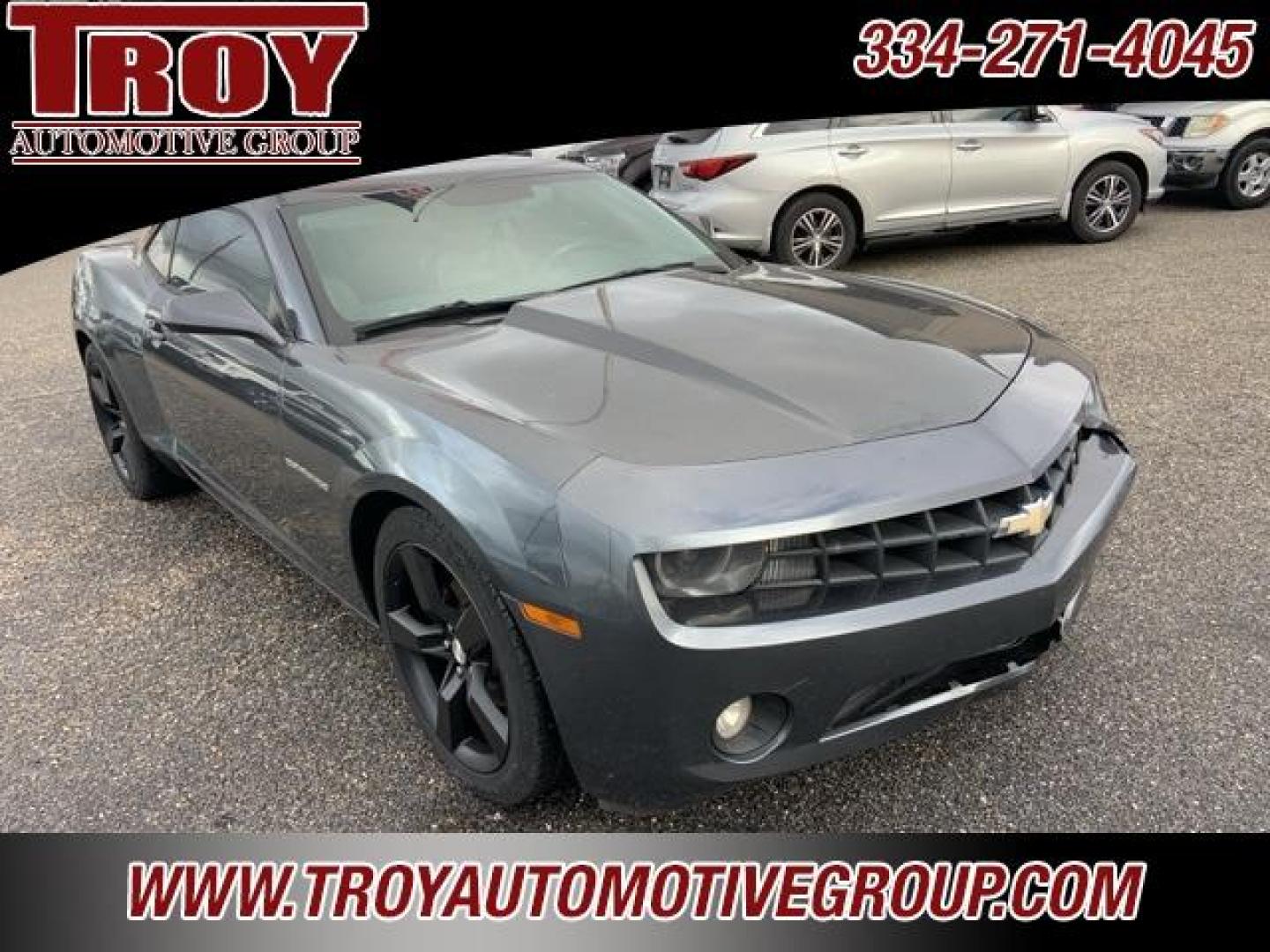 2011 Cyber Gray Metallic /Gray Chevrolet Camaro 2LT (2G1FC1ED7B9) with an 3.6L V6 SIDI VVT engine, Automatic transmission, located at 6812 Atlanta Hwy, Montgomery, AL, 36117, (334) 271-4045, 32.382118, -86.178673 - Torn Seat!! Front Bumper Cracked!!<br>Dent in quarter pane!!<br>Cyber Gray Metallic 2011 Chevrolet Camaro 2LT RWD 2LT 3.6L V6 SIDI VVT 6-Speed Automatic with TapShift<br><br>Financing Available---Top Value for Trades.<br><br>18/29 City/Highway MPG<br><br><br>Awards:<br> * JD Power Dependability S - Photo#5