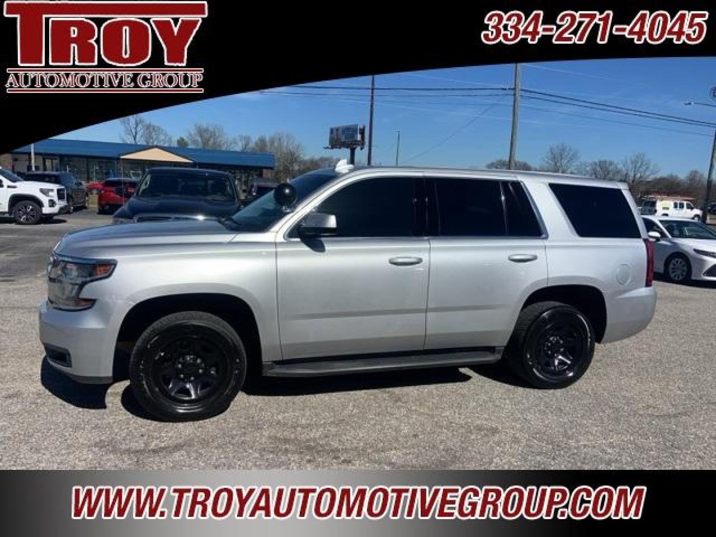 2020 Silver Ice Metallic /Jet Black Chevrolet Tahoe Police (1GNLCDEC9LR) with an EcoTec3 5.3L V8 Flex Fuel engine, Automatic transmission, located at 6812 Atlanta Hwy, Montgomery, AL, 36117, (334) 271-4045, 32.382118, -86.178673 - Tow Package!!<br>Back Ip Camera!<br> - Photo#1