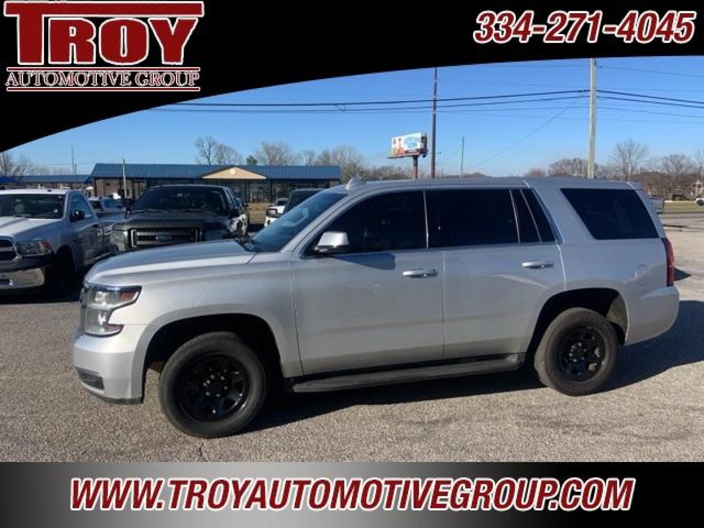 2019 Silver Ice Metallic /Jet Black Chevrolet Tahoe Police (1GNLCDEC1KR) with an EcoTec3 5.3L V8 Flex Fuel engine, Automatic transmission, located at 6812 Atlanta Hwy, Montgomery, AL, 36117, (334) 271-4045, 32.382118, -86.178673 - Photo#2